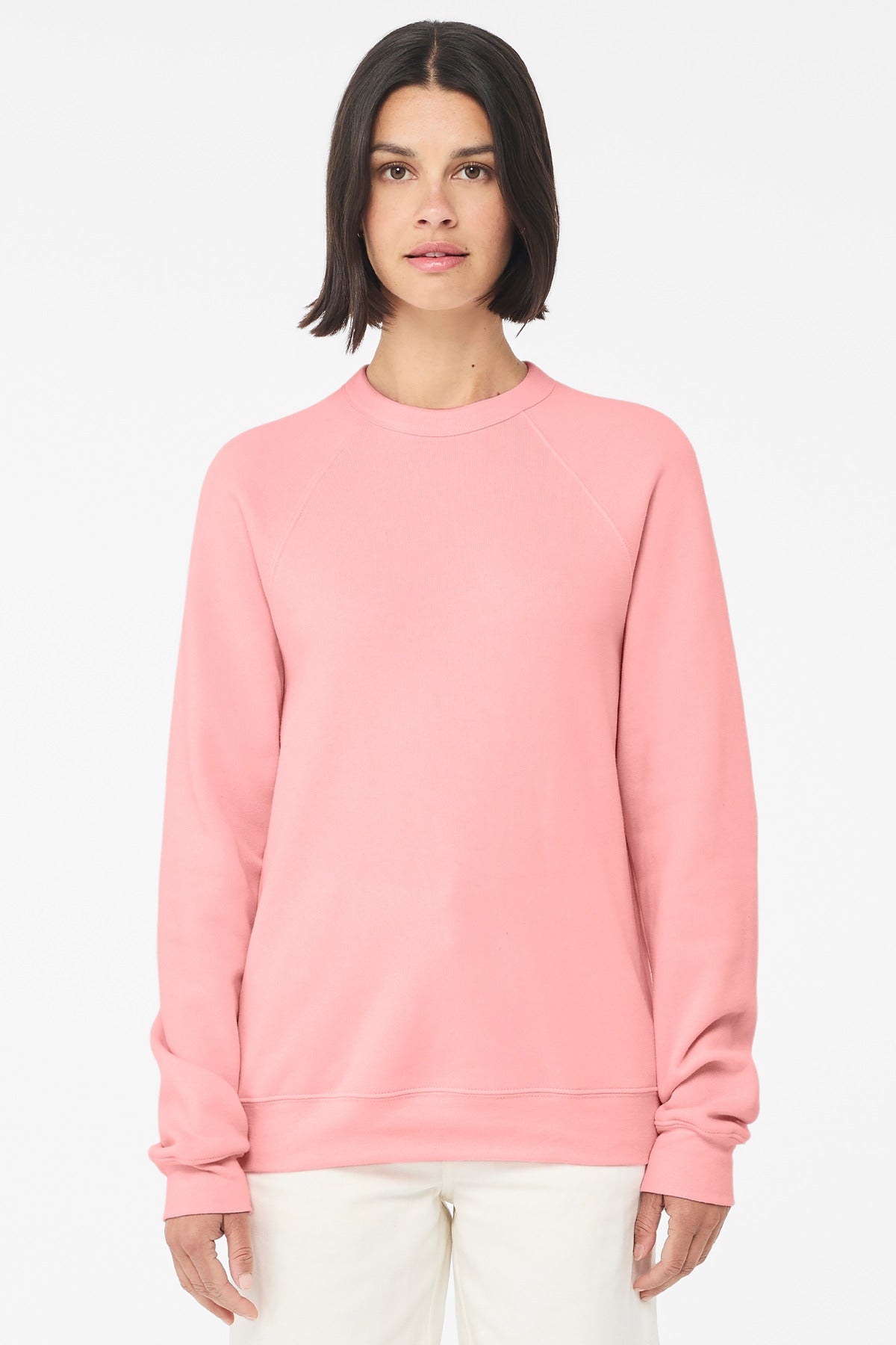 Custom Embroidery or DTF Print - BELLA+CANVAS  ®  Unisex Sponge Fleece Raglan Sweatshirt. BC3901