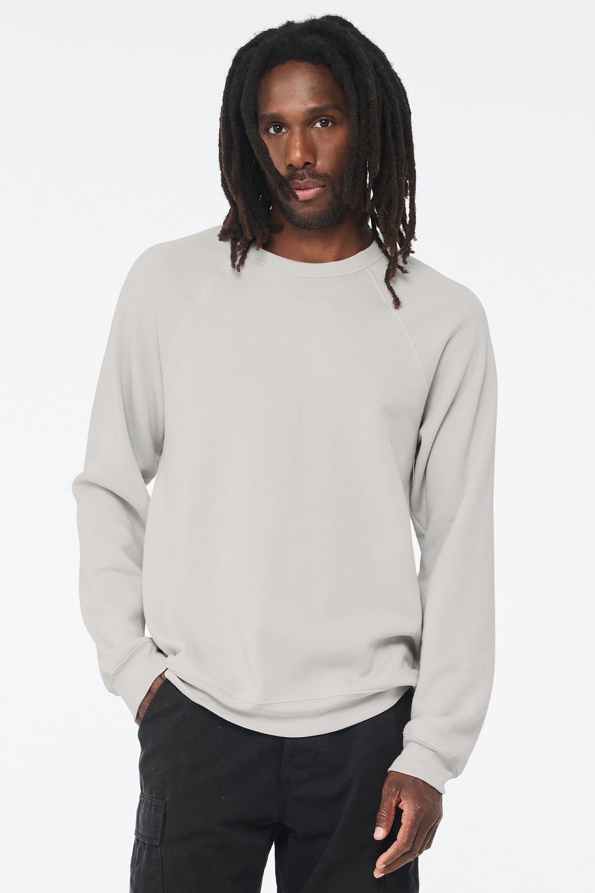 Custom Embroidery or DTF Print - BELLA+CANVAS  ®  Unisex Sponge Fleece Raglan Sweatshirt. BC3901