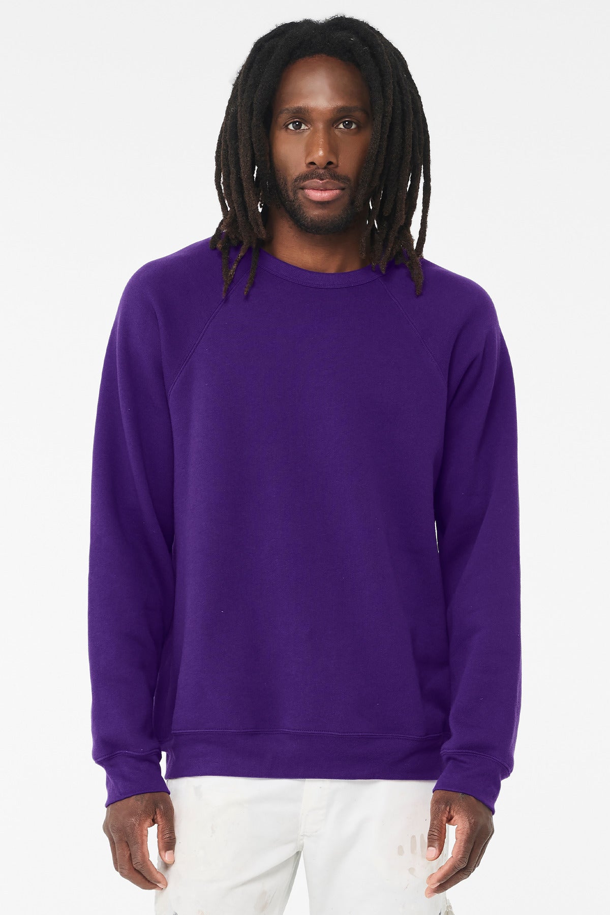 Custom Embroidery or DTF Print - BELLA+CANVAS  ®  Unisex Sponge Fleece Raglan Sweatshirt. BC3901