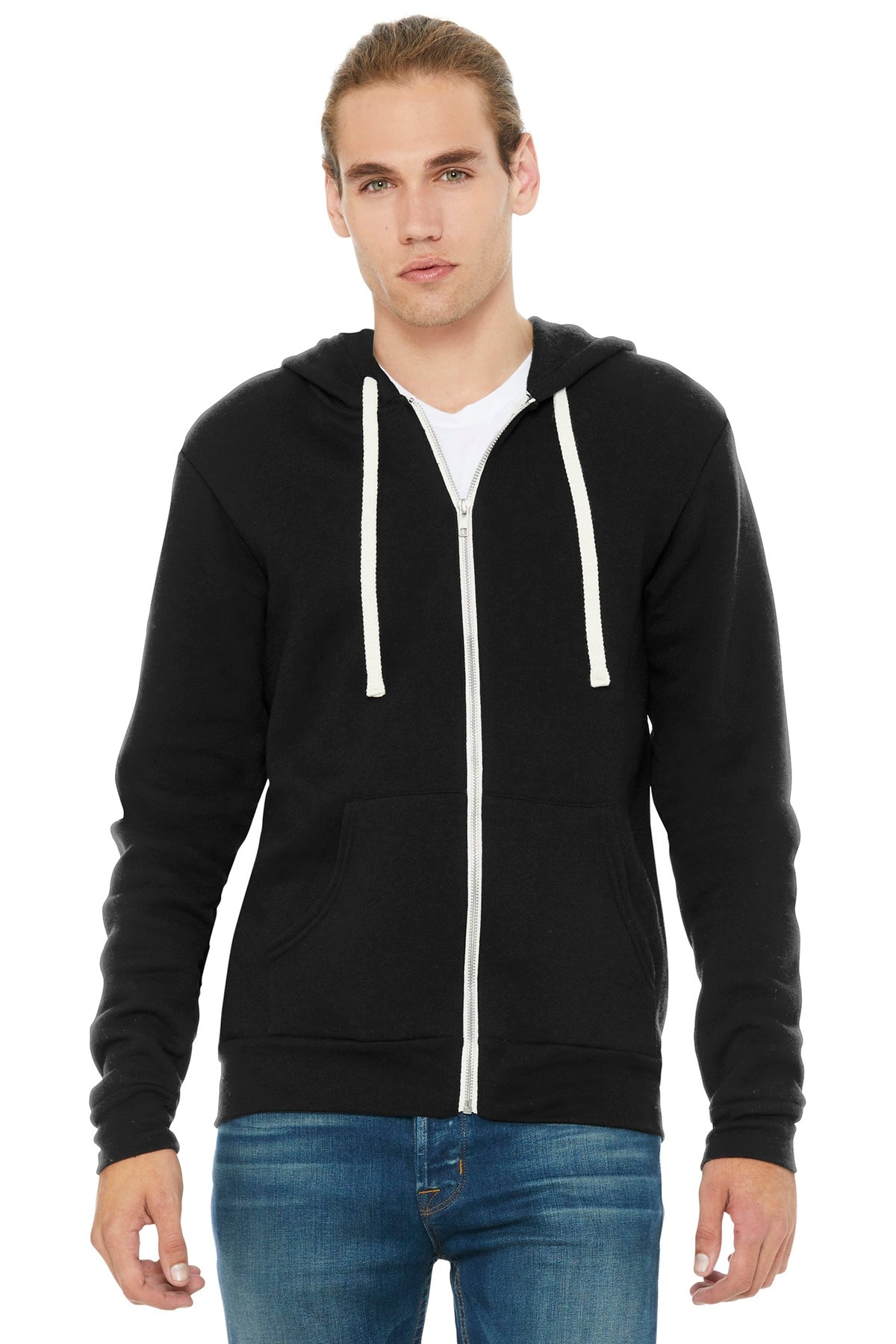 Custom Embroidery or DTF Print - BELLA+CANVAS  ®  Unisex Triblend Sponge Fleece Full-Zip Hoodie. BC3909