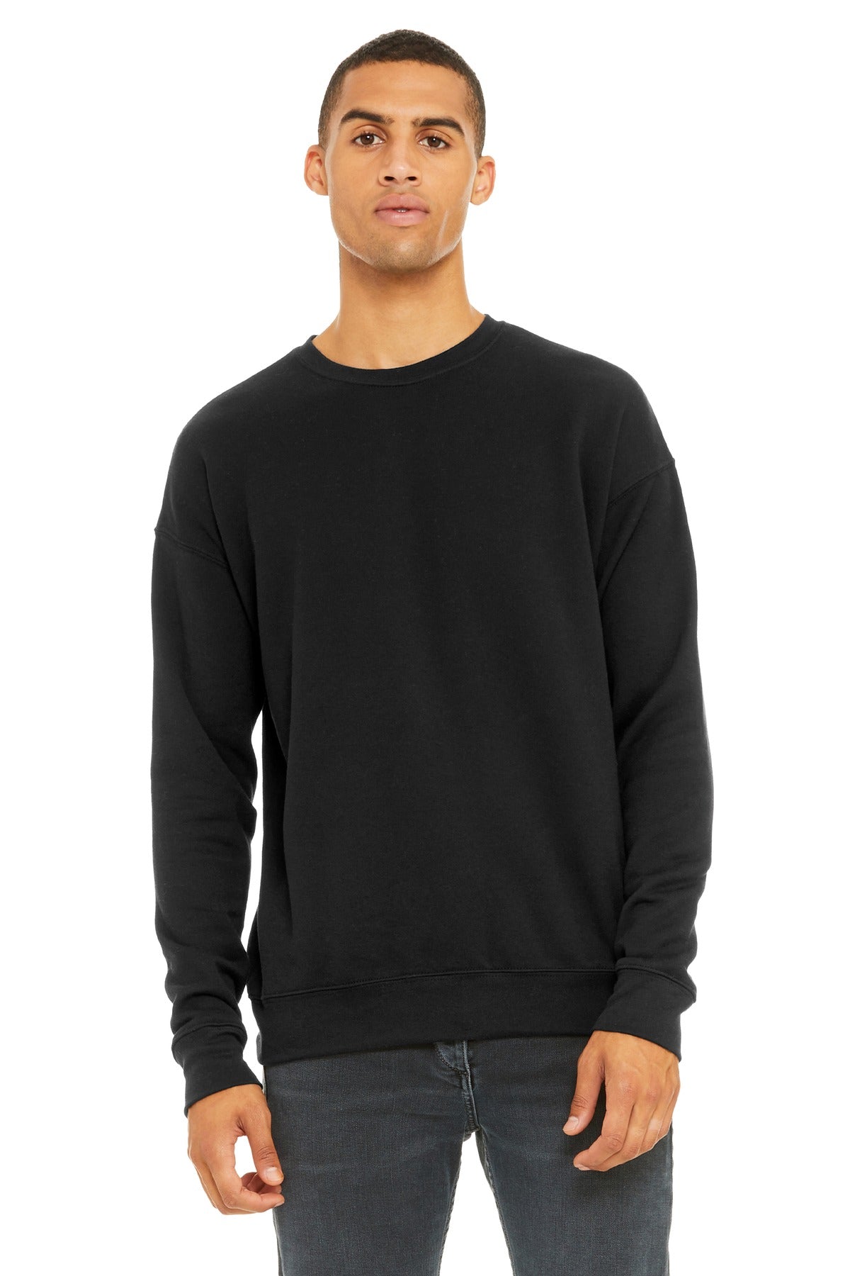 Custom Embroidery or DTF Print - BELLA+CANVAS  ®  Unisex Sponge Fleece Drop Shoulder Sweatshirt. BC3945