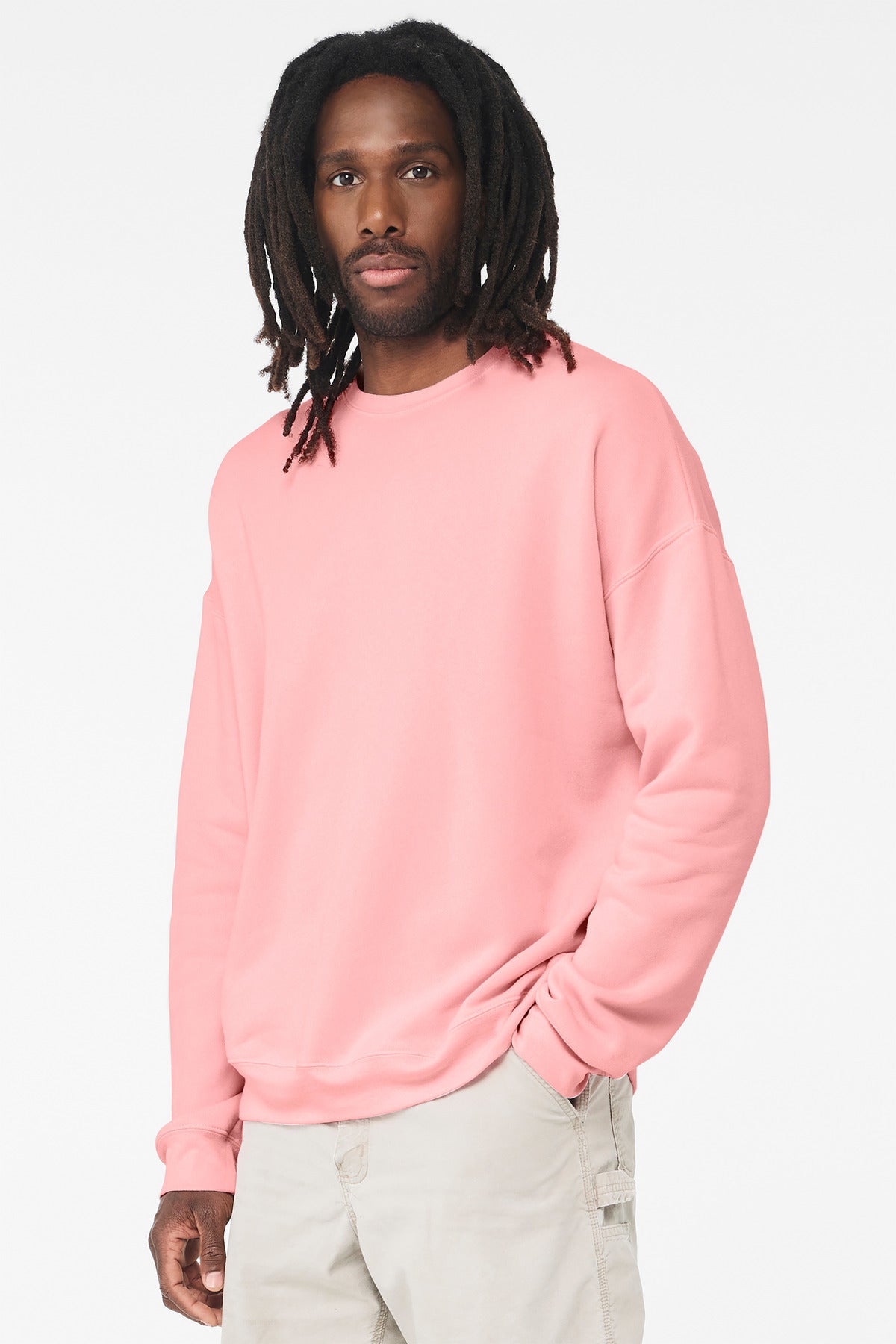 Custom Embroidery or DTF Print - BELLA+CANVAS  ®  Unisex Sponge Fleece Drop Shoulder Sweatshirt. BC3945