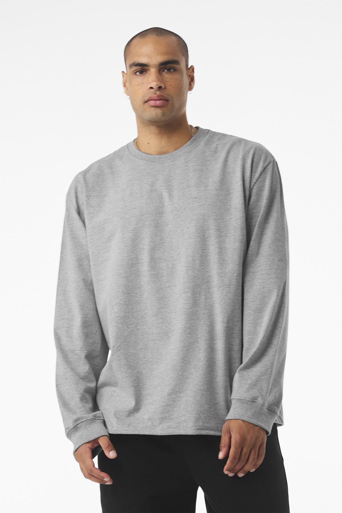 Custom Embroidery or DTF Print - BELLA+CANVAS ®  Unisex 7.5-Ounce Heavyweight Long Sleeve Tee BC4651