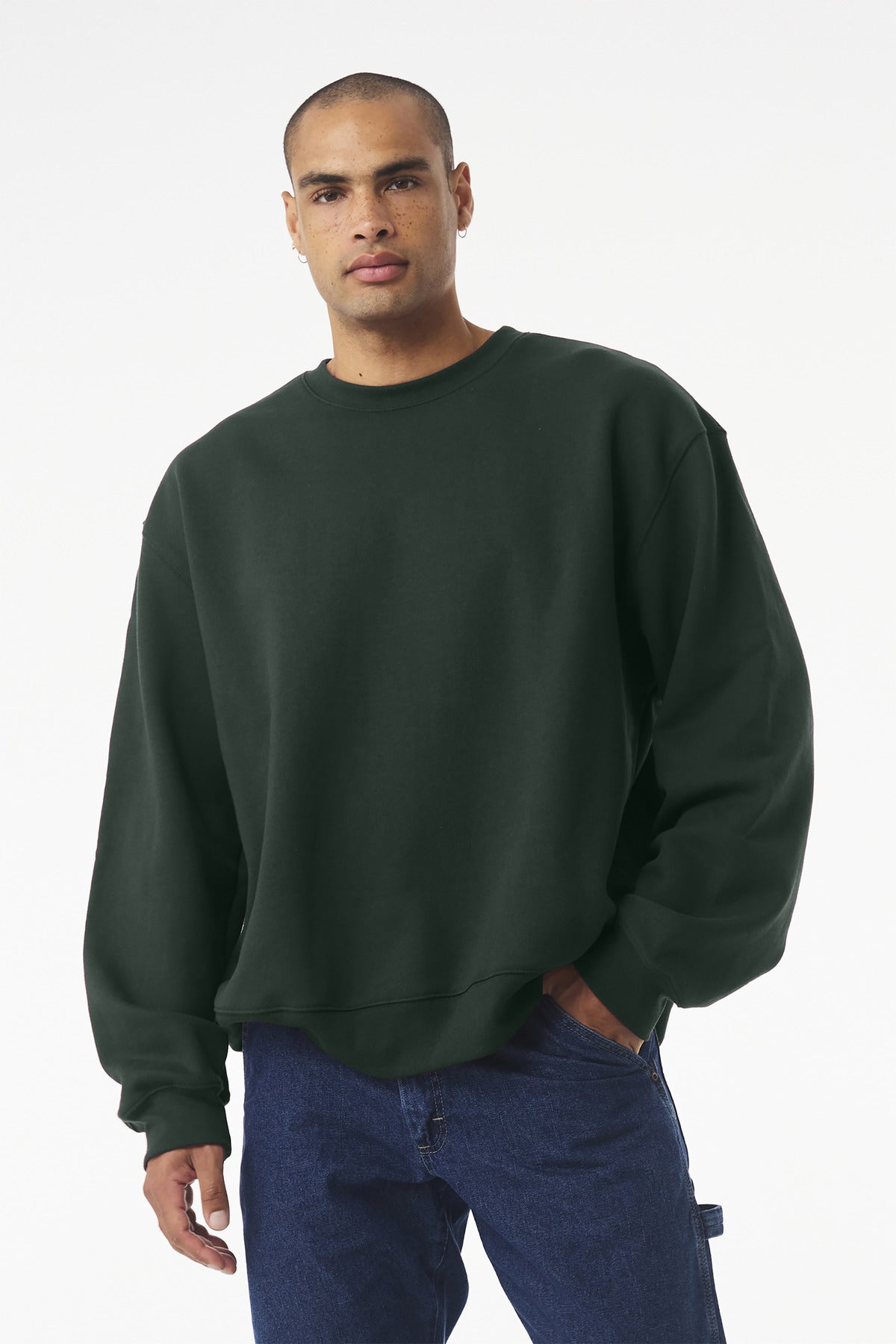 Custom Embroidery or DTF Print - BELLA+CANVAS ®  Unisex 10-Ounce Heavyweight Crewneck Sweatshirt BC4711