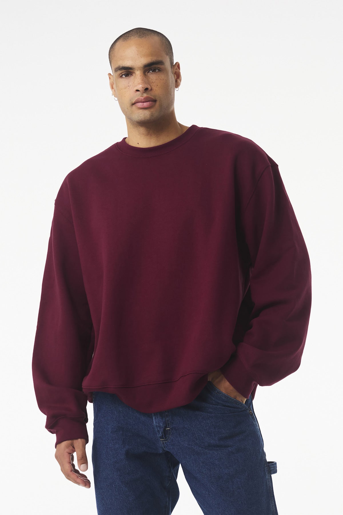 Custom Embroidery or DTF Print - BELLA+CANVAS ®  Unisex 10-Ounce Heavyweight Crewneck Sweatshirt BC4711