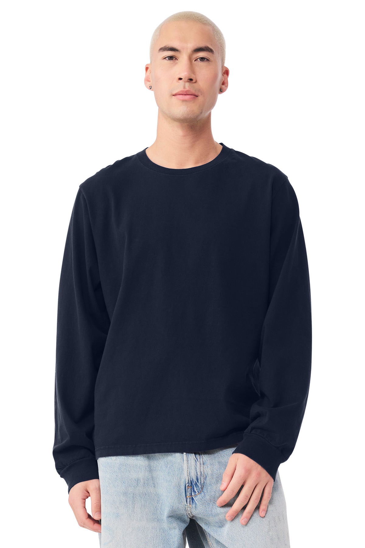 Custom Embroidery or DTF Print - BELLA+CANVAS ®  Unisex Heavyweight Garment-Dyed Long Sleeve Tee BC4851GD