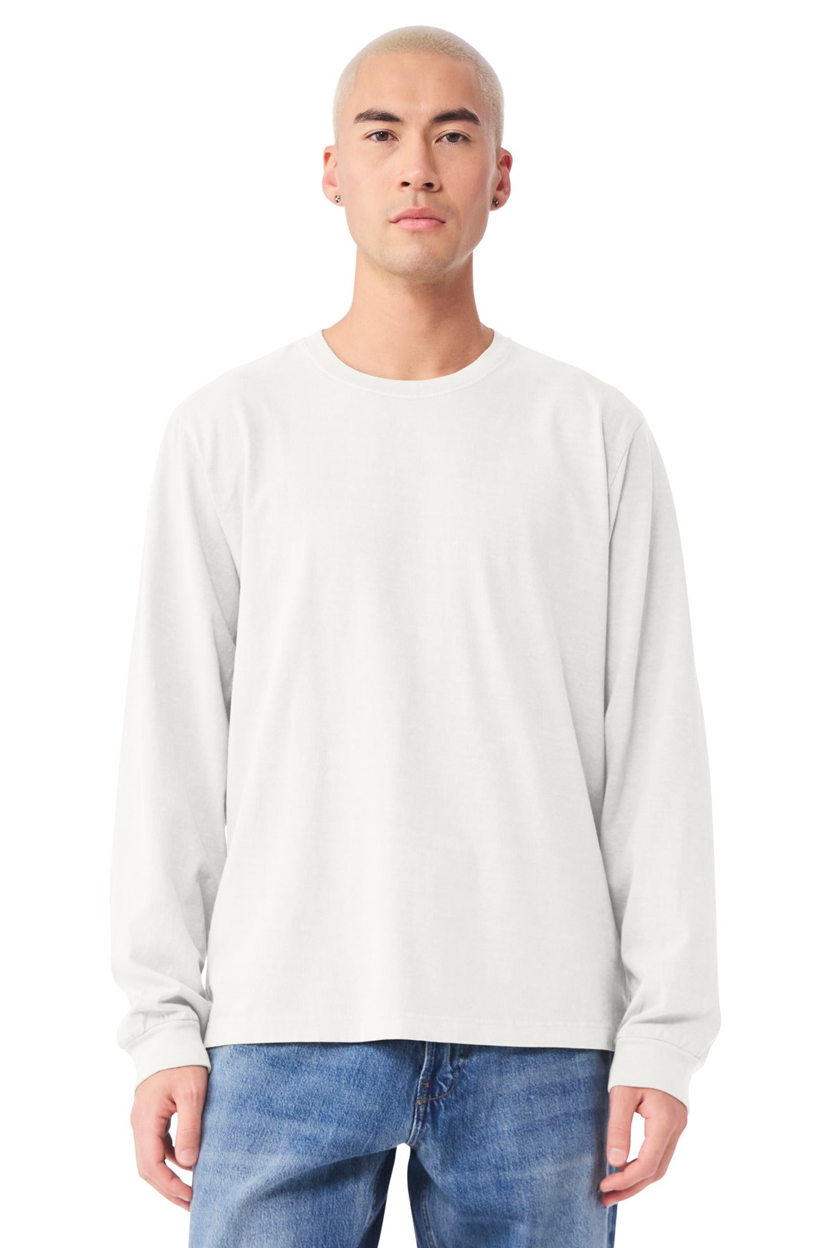 Custom Embroidery or DTF Print - BELLA+CANVAS ®  Unisex Heavyweight Garment-Dyed Long Sleeve Tee BC4851GD