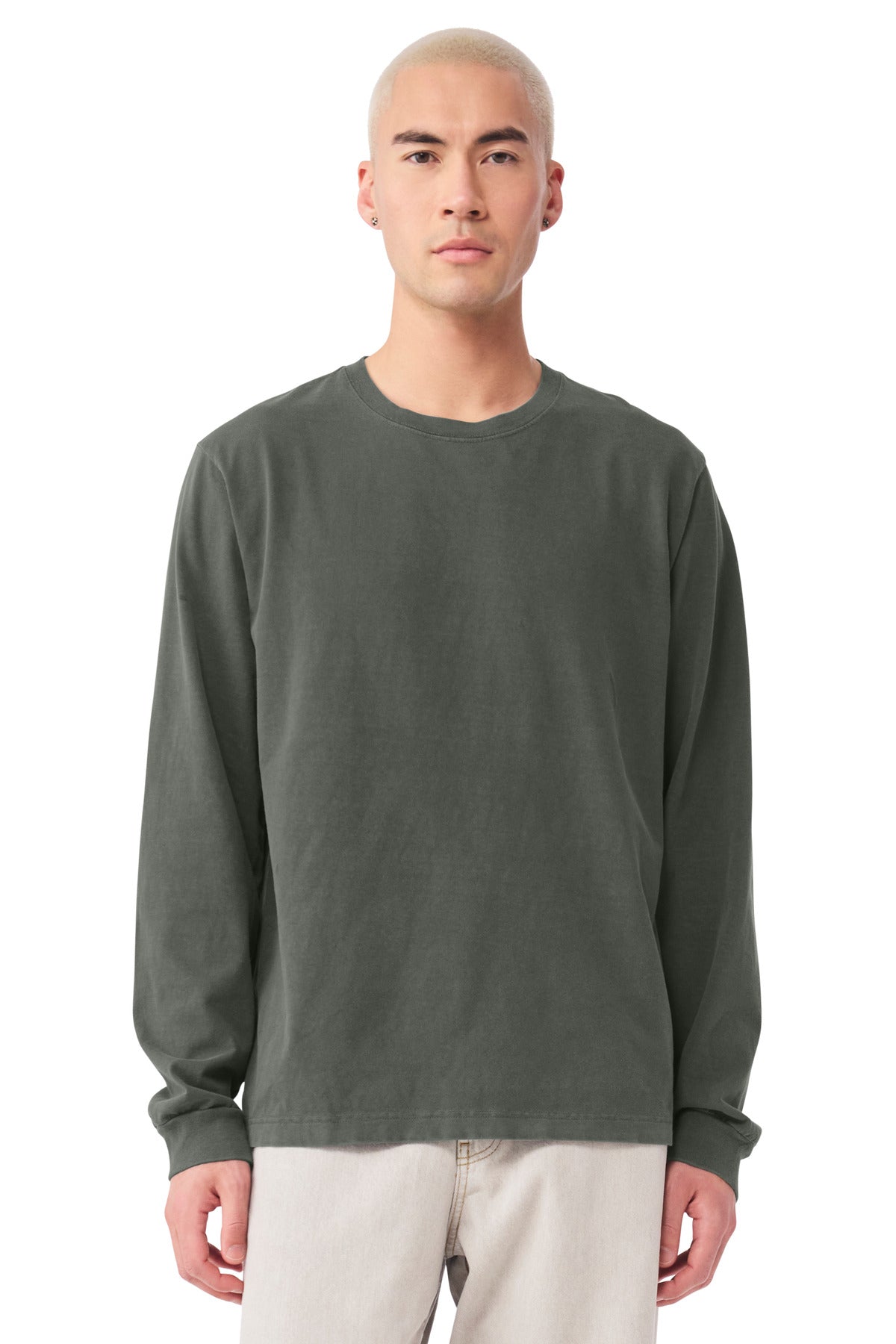 Custom Embroidery or DTF Print - BELLA+CANVAS ®  Unisex Heavyweight Garment-Dyed Long Sleeve Tee BC4851GD