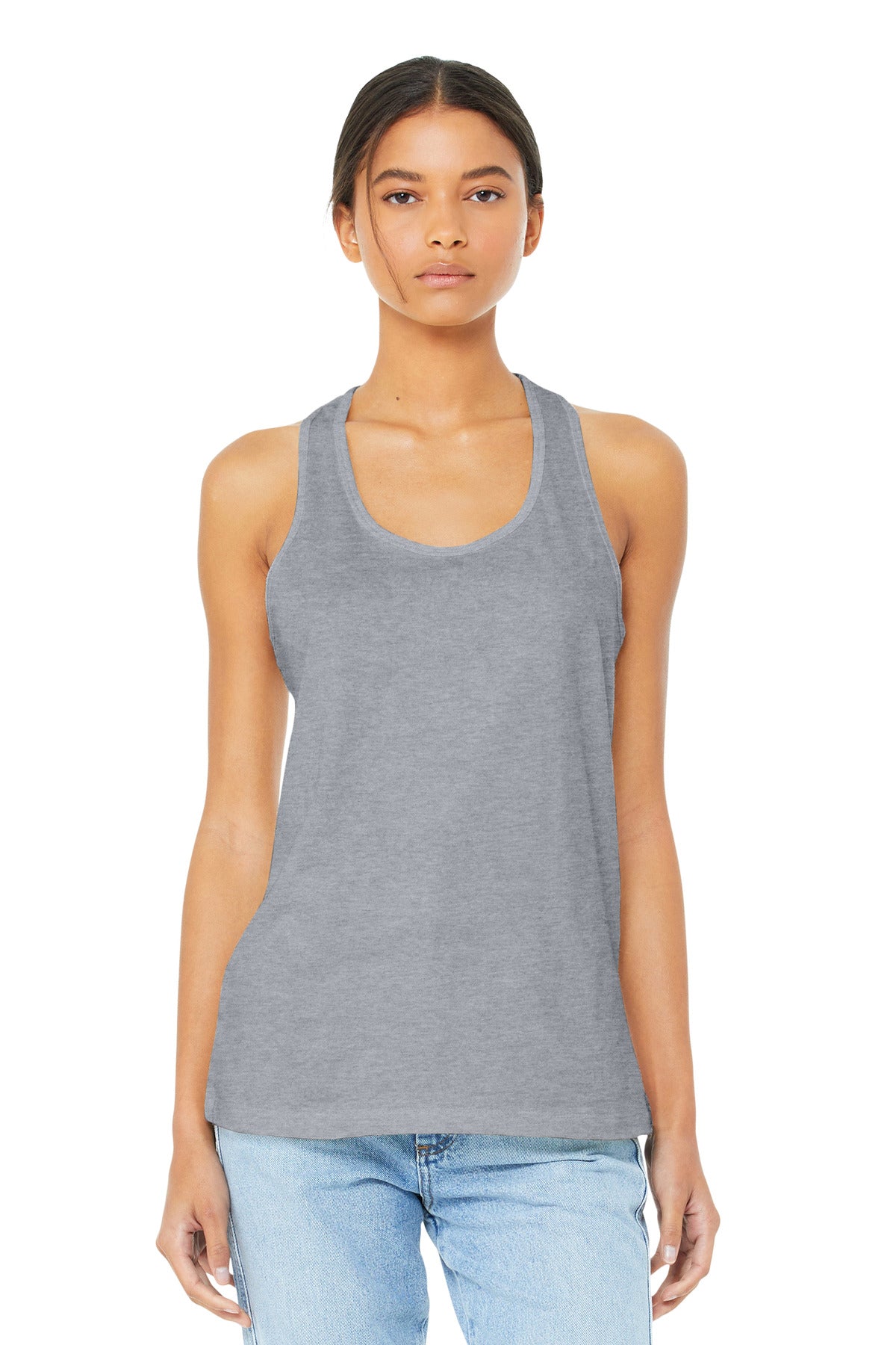 Custom Embroidery or DTF Print - BELLA+CANVAS  ®  Women's Jersey Racerback Tank. BC6008