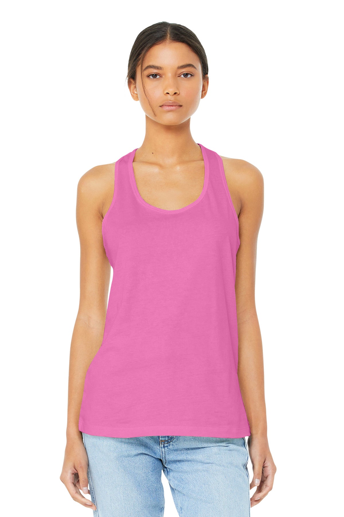 Custom Embroidery or DTF Print - BELLA+CANVAS  ®  Women's Jersey Racerback Tank. BC6008