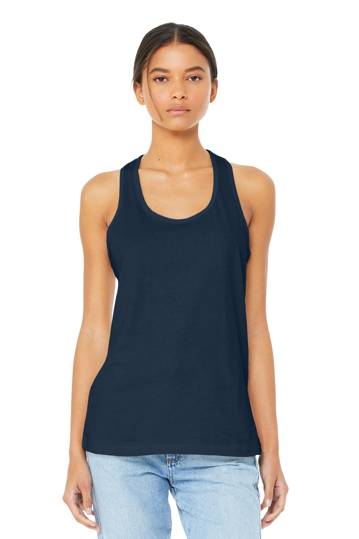 Custom Embroidery or DTF Print - BELLA+CANVAS  ®  Women's Jersey Racerback Tank. BC6008
