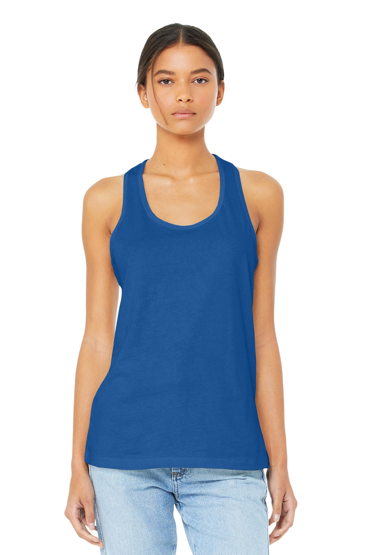 Custom Embroidery or DTF Print - BELLA+CANVAS  ®  Women's Jersey Racerback Tank. BC6008