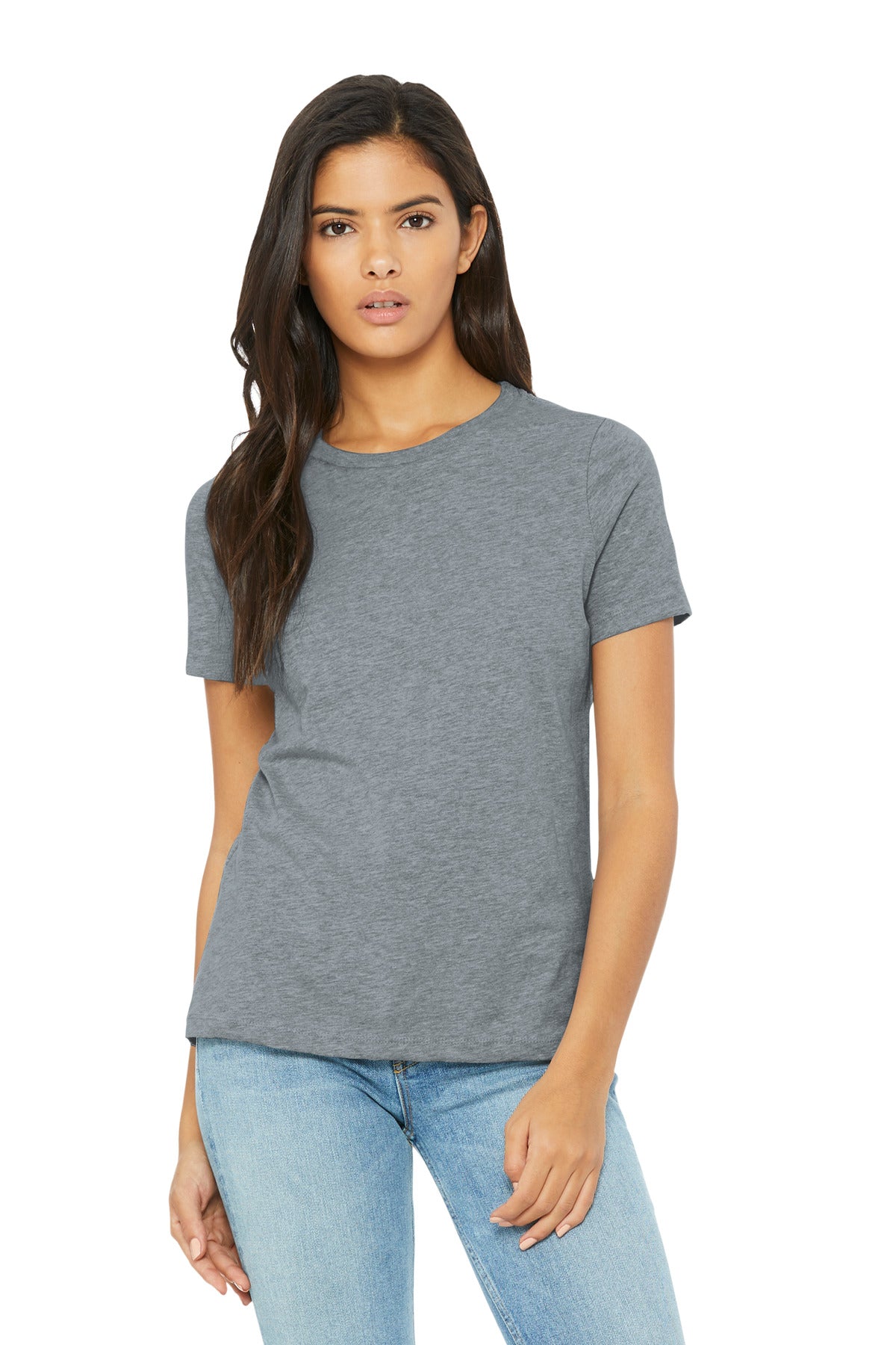 Custom Embroidery or DTF Print - BELLA+CANVAS ®  Women's Relaxed CVC Tee BC6400CVC