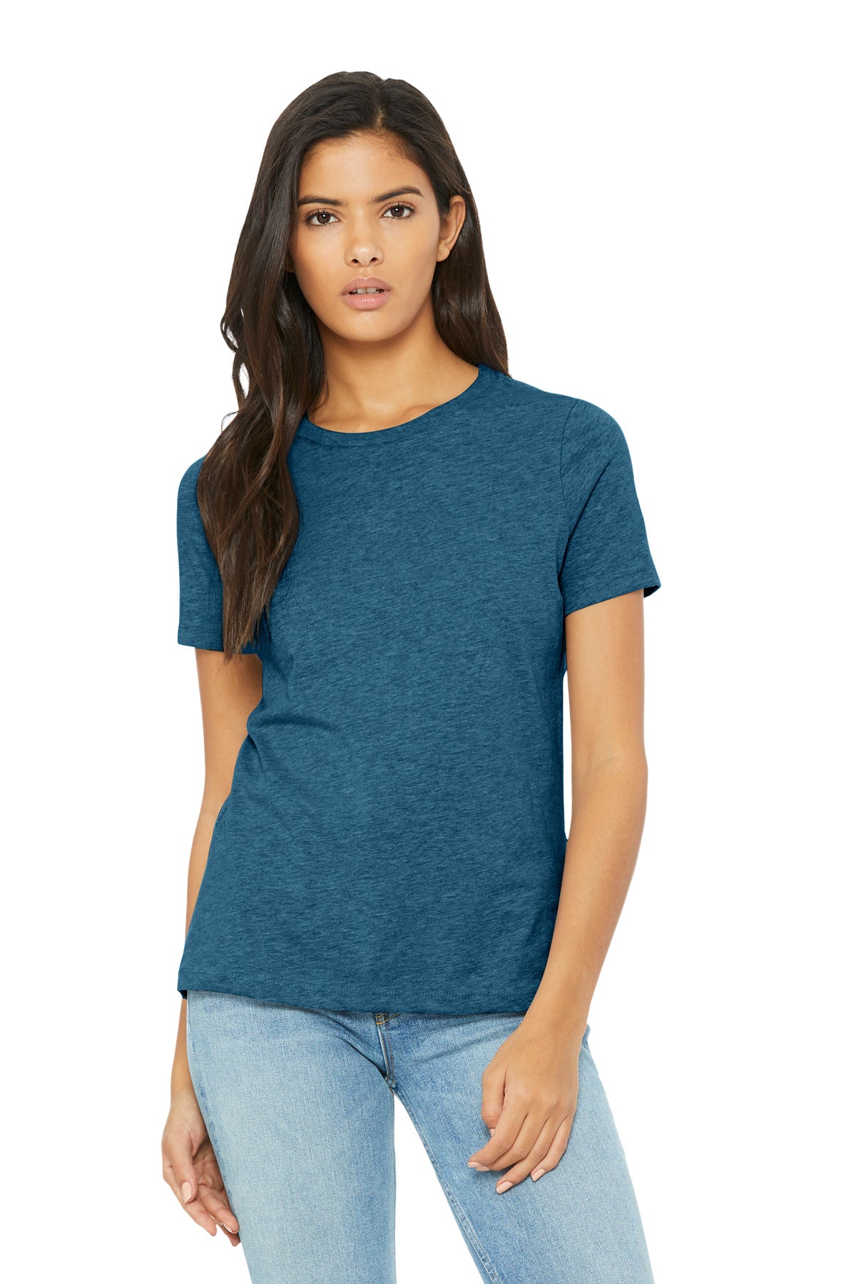 Custom Embroidery or DTF Print - BELLA+CANVAS ®  Women's Relaxed CVC Tee BC6400CVC