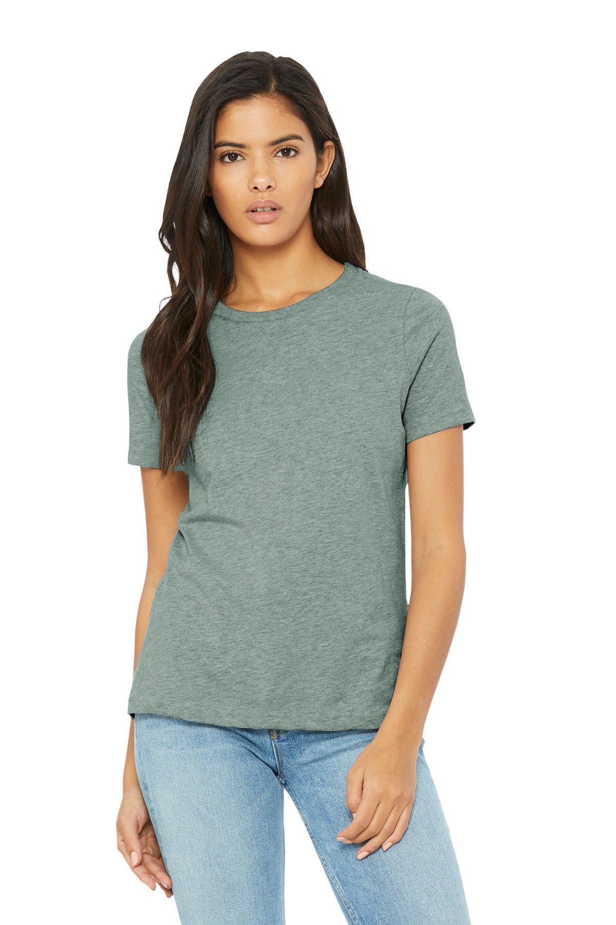 Custom Embroidery or DTF Print - BELLA+CANVAS ®  Women's Relaxed CVC Tee BC6400CVC