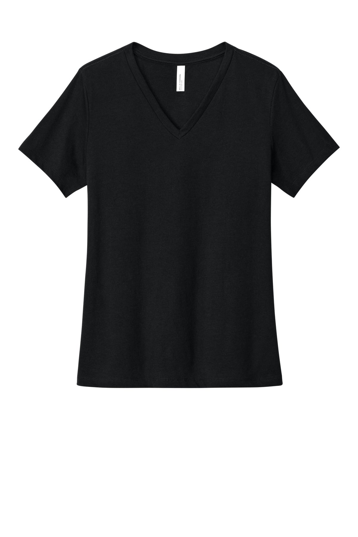 Custom Embroidery or DTF Print - BELLA+CANVAS ®  Women's Relaxed Heather CVC V-Neck Tee BC6405CVC
