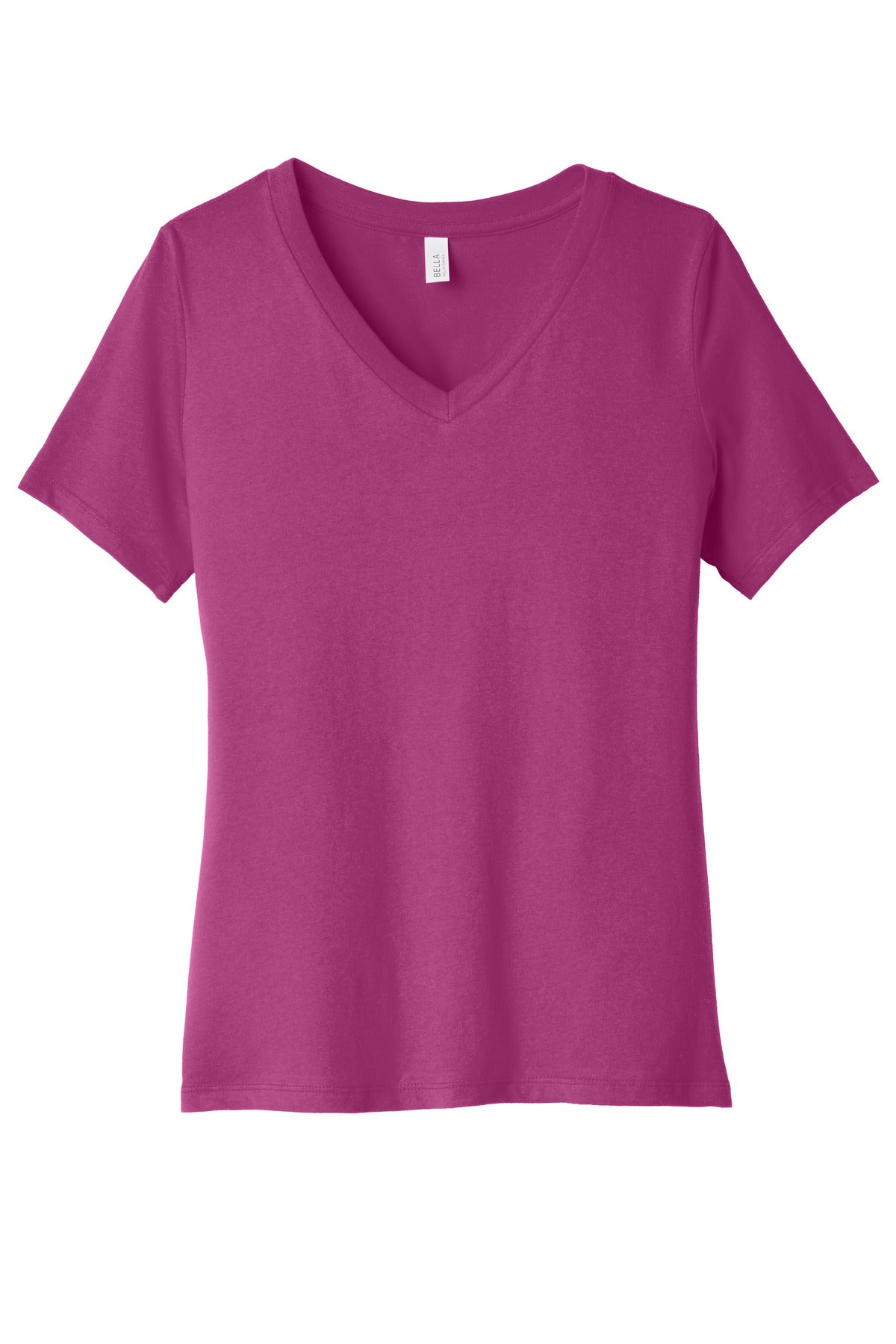 Custom Embroidery or DTF Print - BELLA+CANVAS  ®  Women's Relaxed Jersey Short Sleeve V-Neck Tee. BC6405