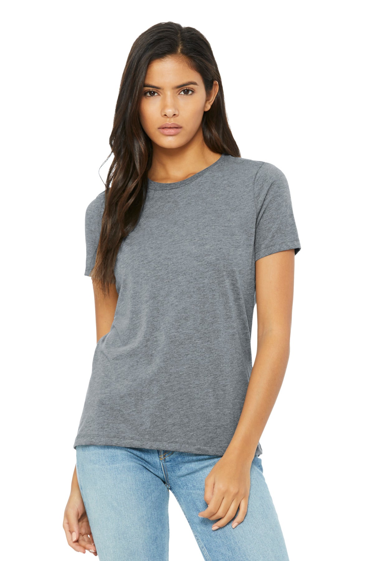 Custom Embroidery or DTF Print - BELLA+CANVAS ®  Women's Relaxed Triblend Tee BC6413