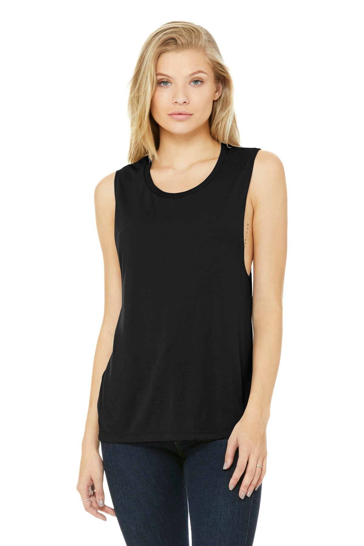 Custom Embroidery or DTF Print - BELLA+CANVAS  ®  Women's Flowy Scoop Muscle Tank. BC8803