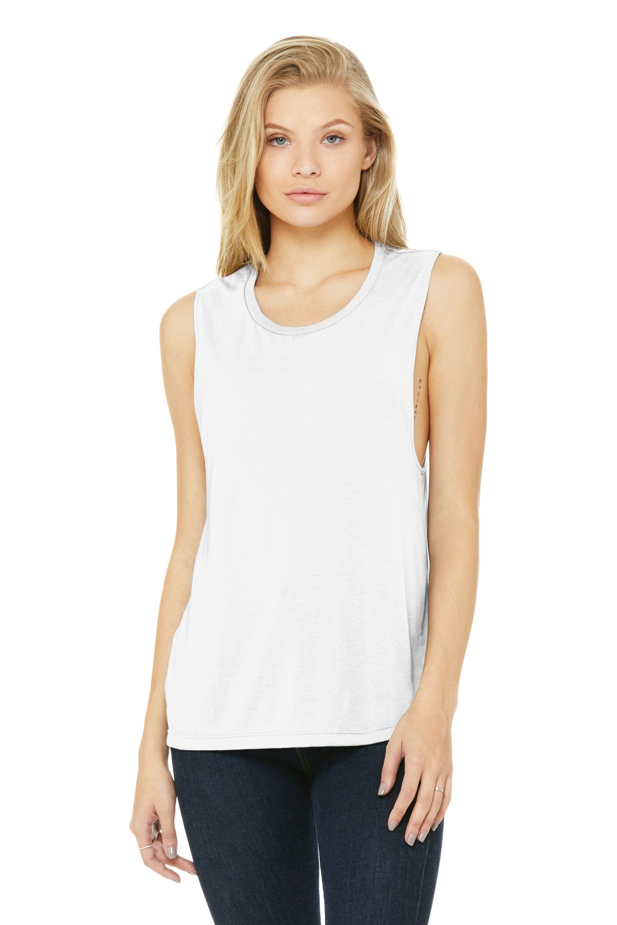 Custom Embroidery or DTF Print - BELLA+CANVAS  ®  Women's Flowy Scoop Muscle Tank. BC8803