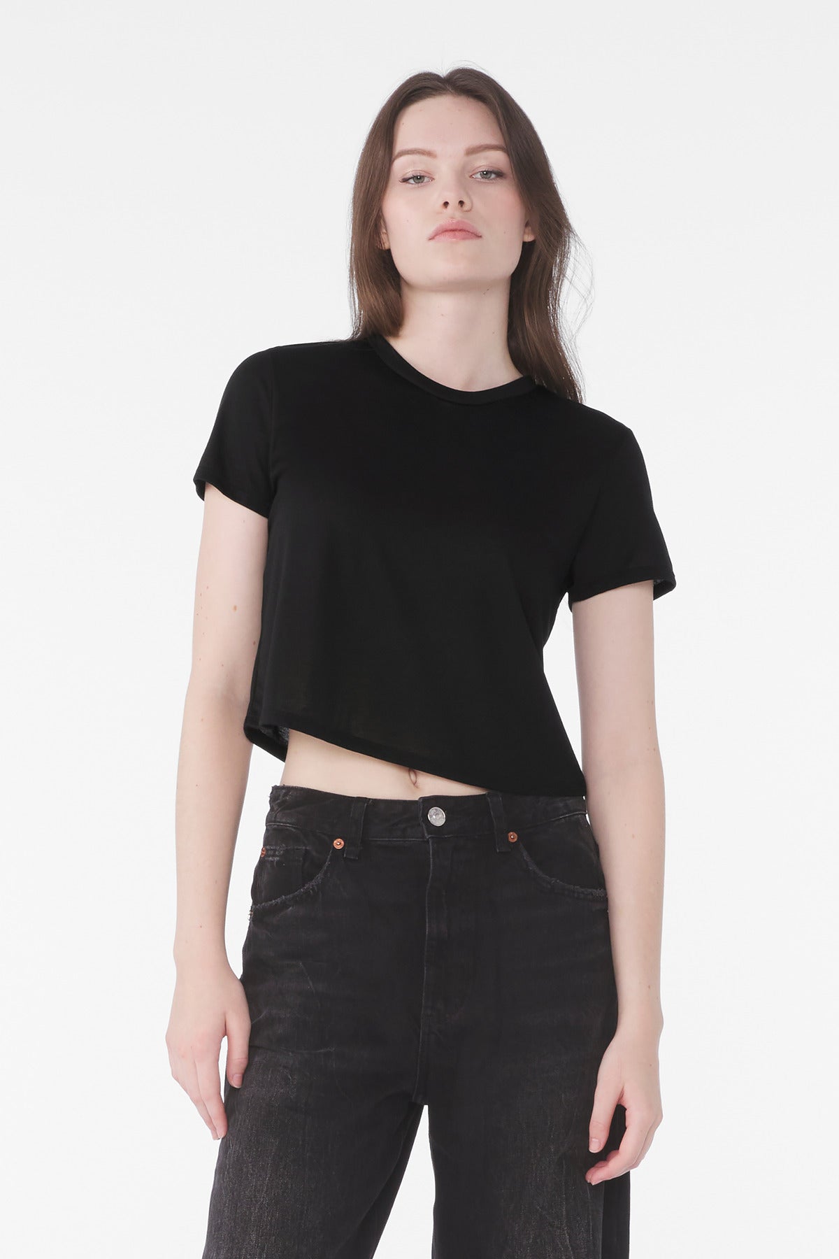 Custom Embroidery or DTF Print - BELLA+CANVAS ®  Women's Flowy Cropped Tee BC8882