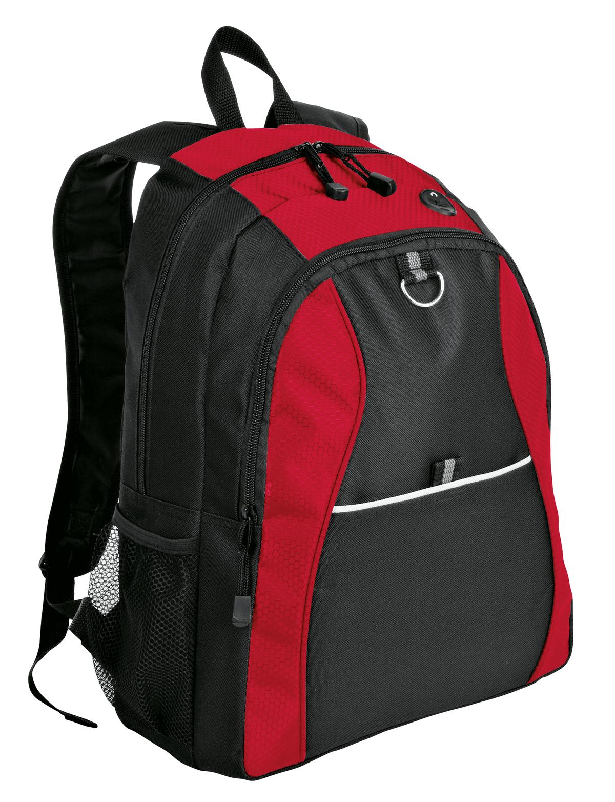 Custom Embroidery or DTF Print - Port Authority ®  Contrast Honeycomb Backpack. BG1020