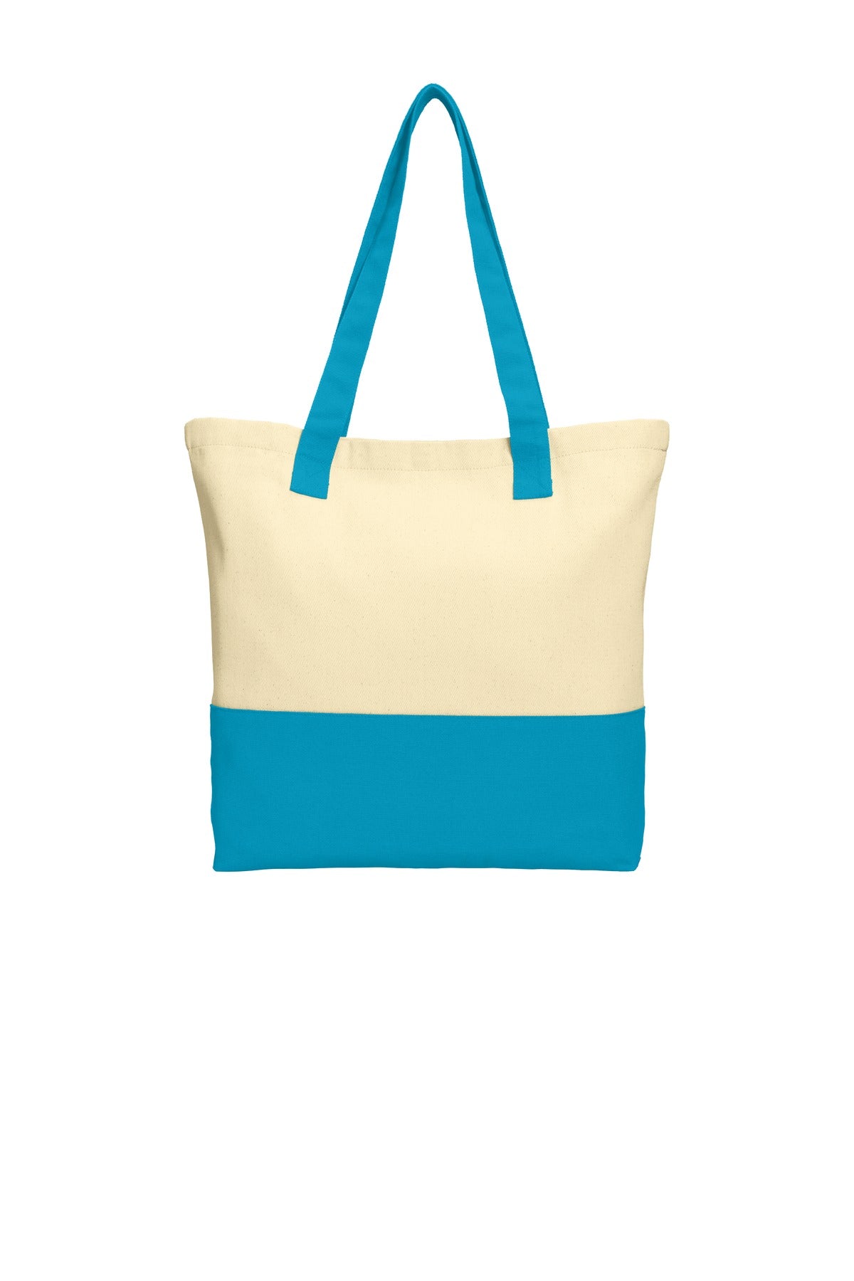 Custom Embroidery or DTF Print - Port Authority ®  Colorblock Cotton Tote. BG414