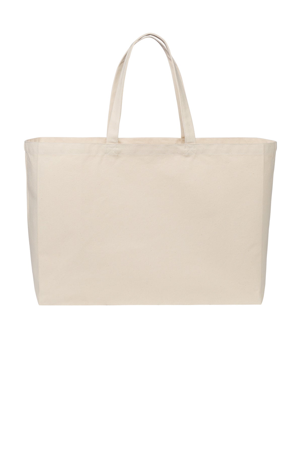 Custom Embroidery or DTF Print - Port Authority ®  Cotton Canvas Jumbo Tote BG427