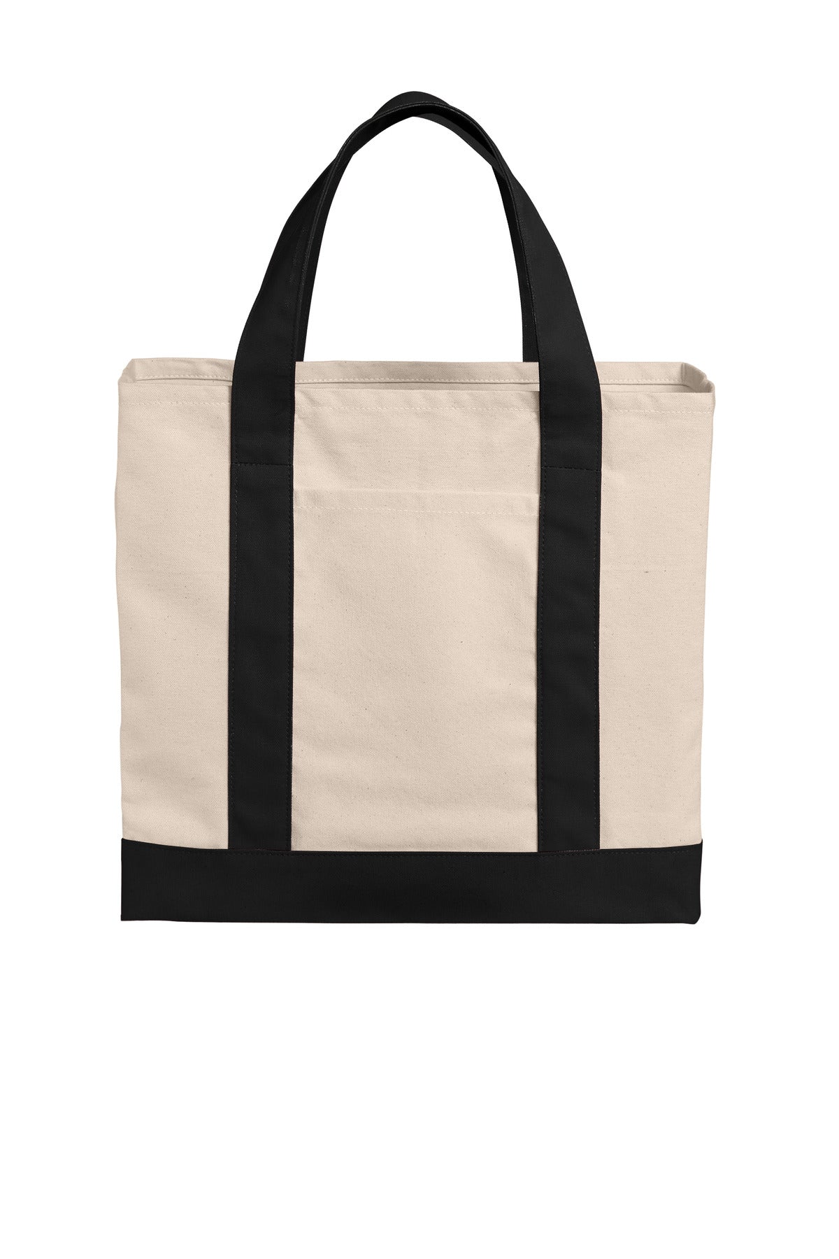 Custom Embroidery or DTF Print - Port Authority ®  Cotton Canvas Two-Tone Tote BG429