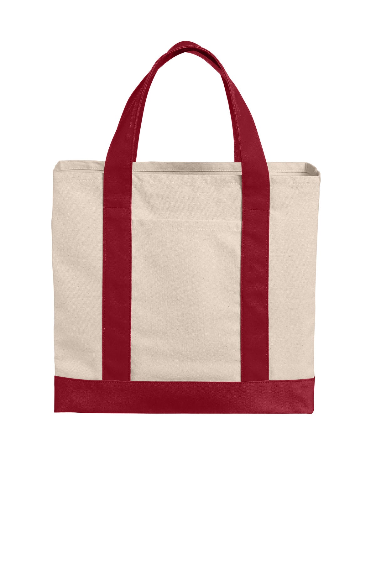 Custom Embroidery or DTF Print - Port Authority ®  Cotton Canvas Two-Tone Tote BG429