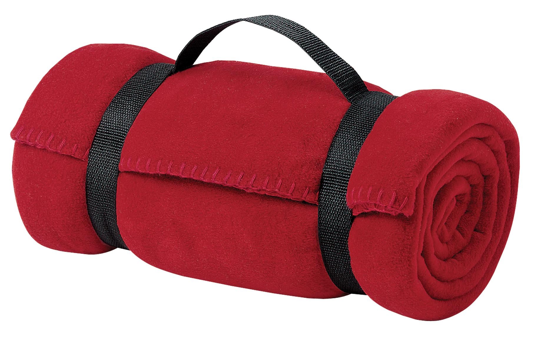 Custom Embroidery or DTF Print - Port Authority ®  - Value Fleece Blanket with Strap.  BP10