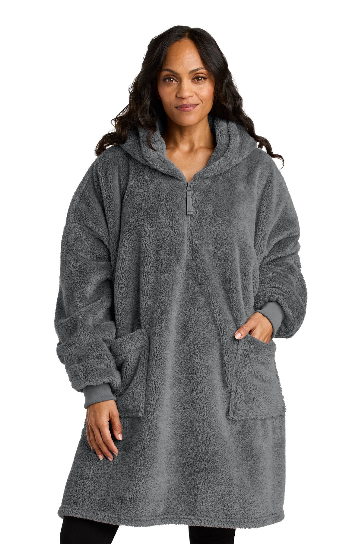Custom Embroidery or DTF Print - Port Authority ®  Plush Poncho BP42