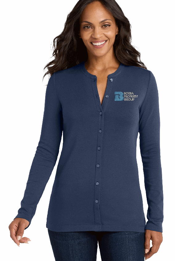 Borba Property Group - Port Authority® Women's Concept Stretch Button-Front Cardigan LM1008