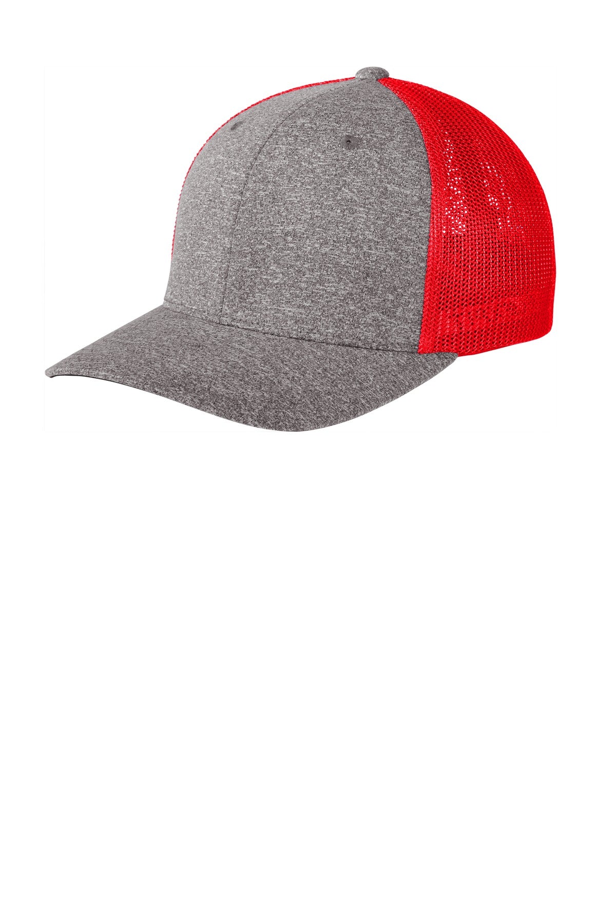 Custom Embroidered - Port Authority  ®  Flexfit  ®  Melange Mesh Back Trucker Cap C302