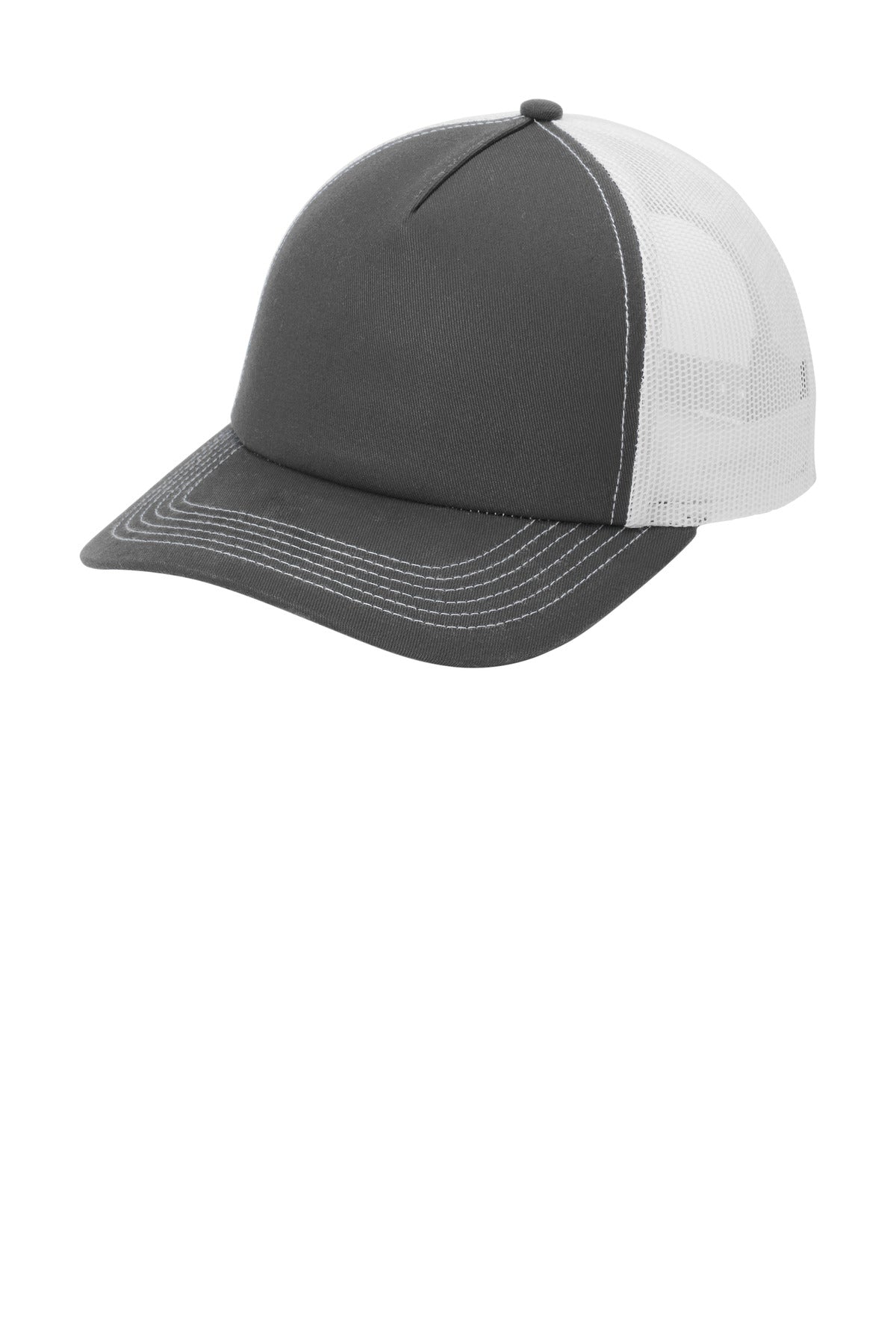 Custom Embroidery or DTF Print - Port Authority ®  Low-Profile Snapback 5-Panel Trucker Cap C405LP