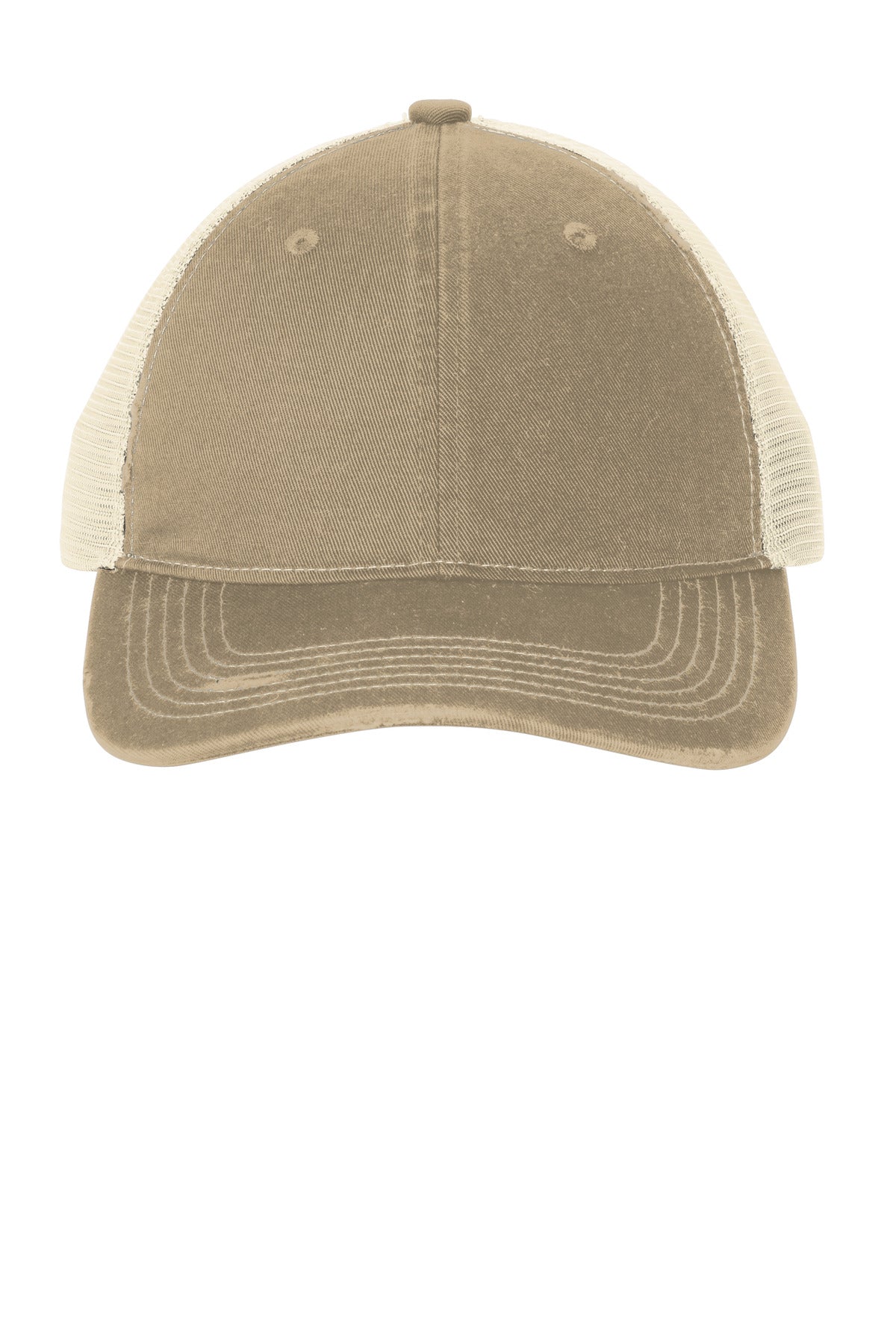 Custom Embroidery or DTF Print - Port Authority ®  Distressed Mesh Back Cap C600