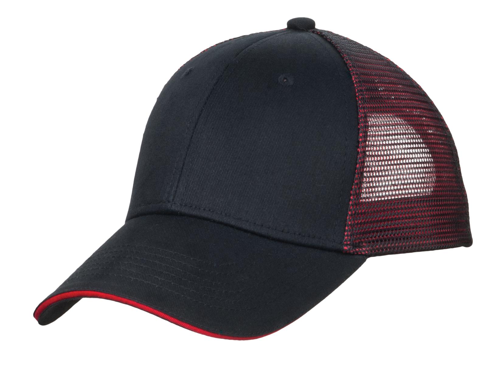 Custom Embroidery or DTF Print - Port Authority ®  Double Mesh Snapback Sandwich Bill Cap. C818