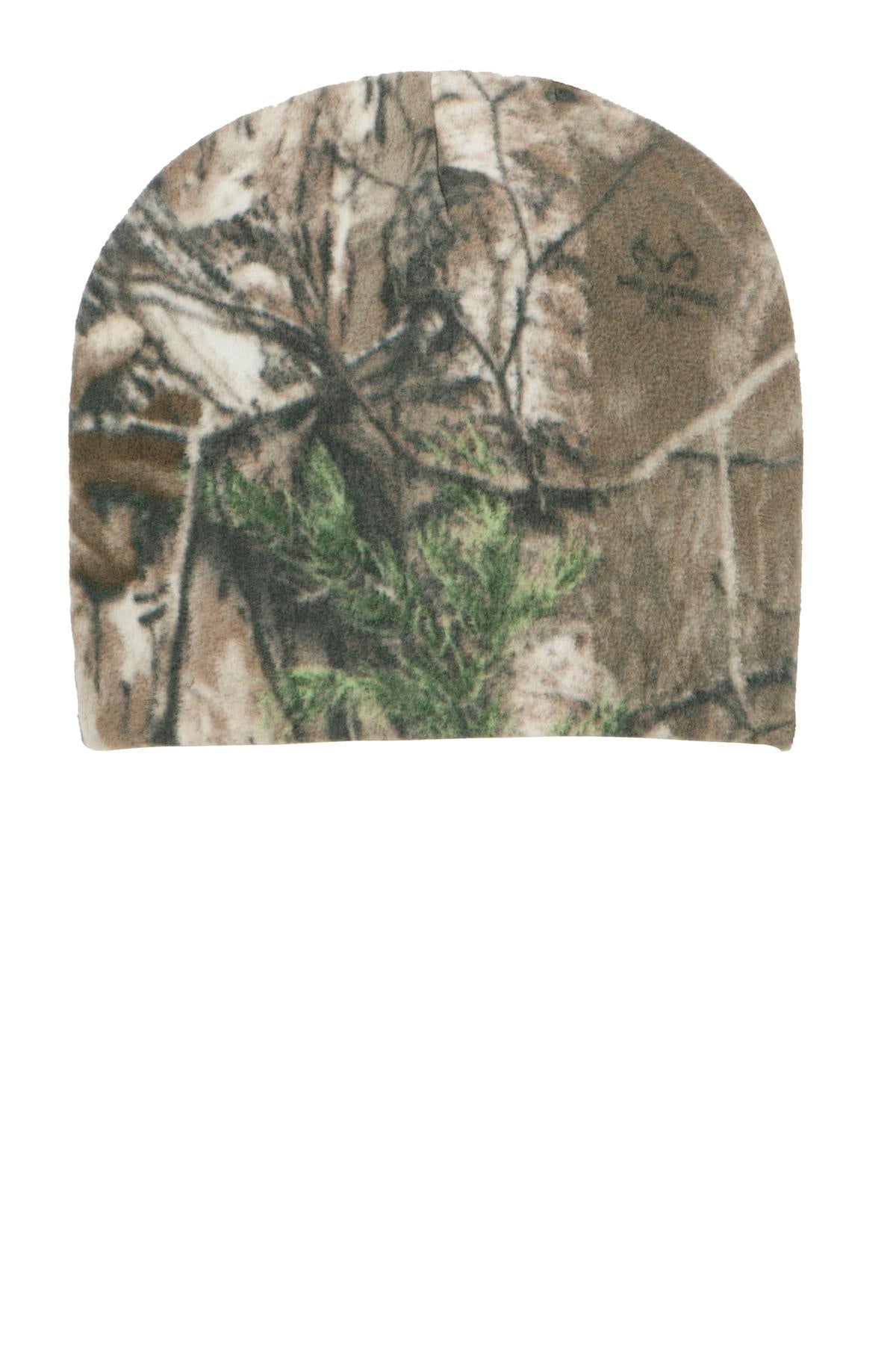 Custom Embroidery or DTF Print - Port Authority ®  Camouflage Fleece Beanie. C901