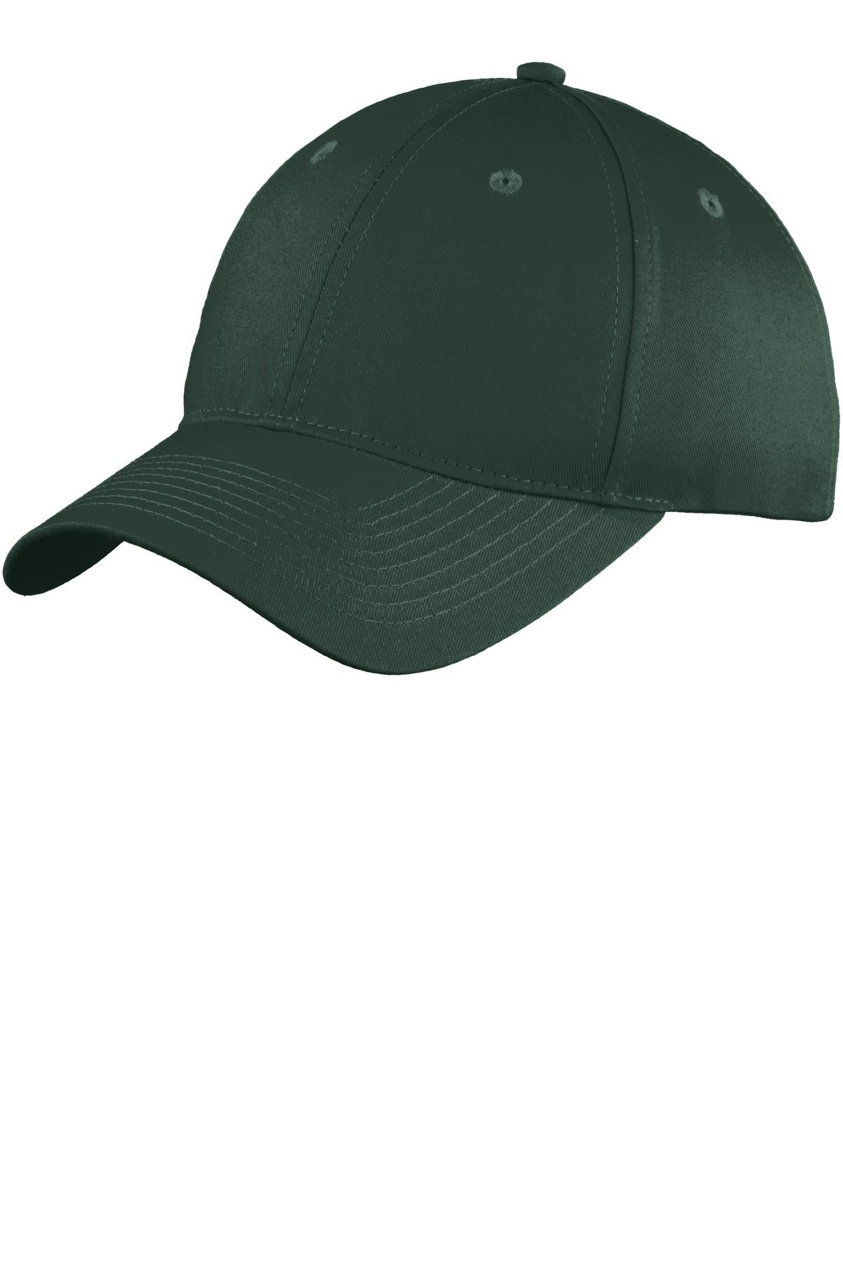 Custom Embroidery or DTF Print - Port Authority ®  Six-Panel Unstructured Twill Cap. C914