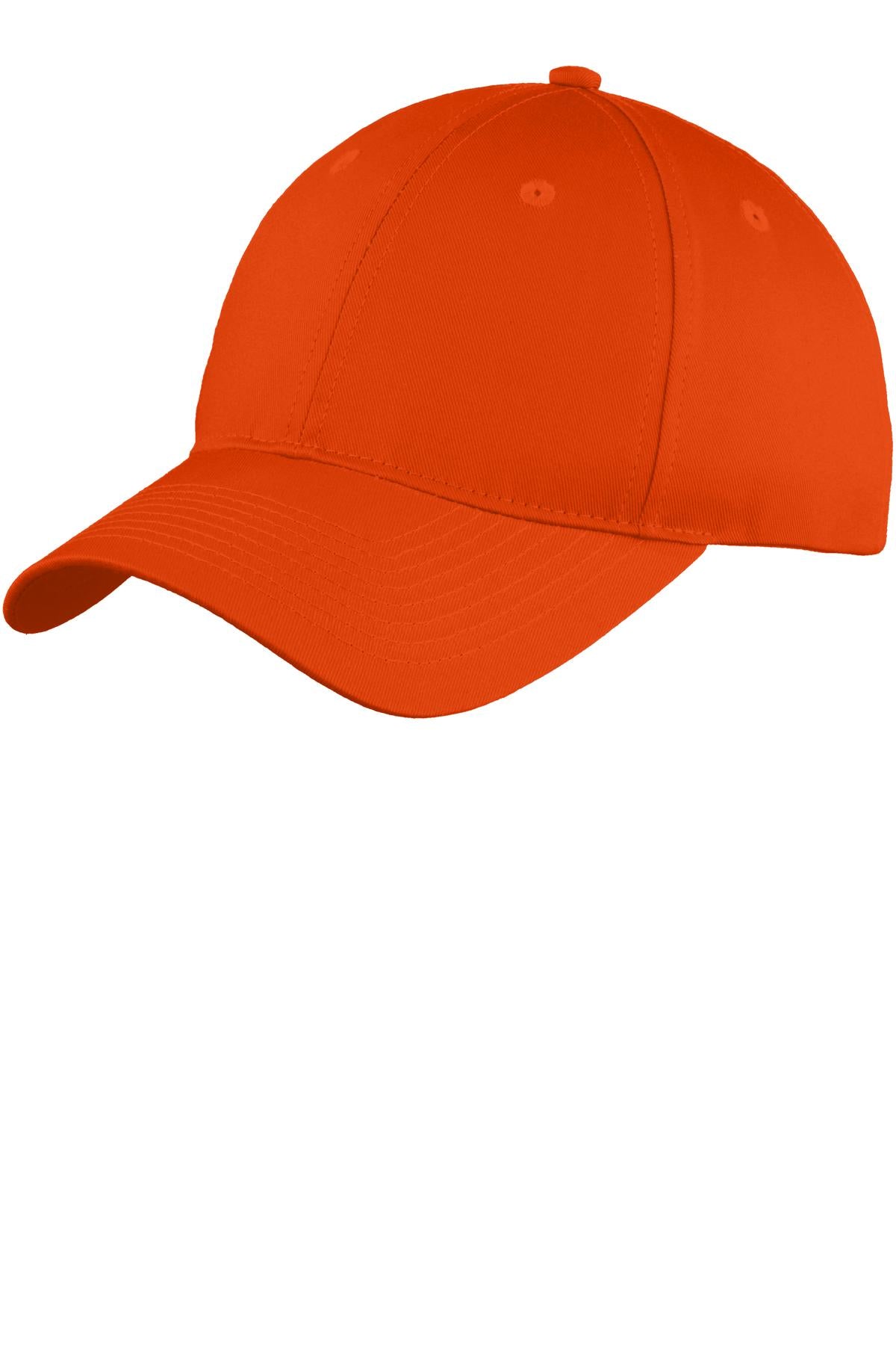 Custom Embroidery or DTF Print - Port Authority ®  Six-Panel Unstructured Twill Cap. C914