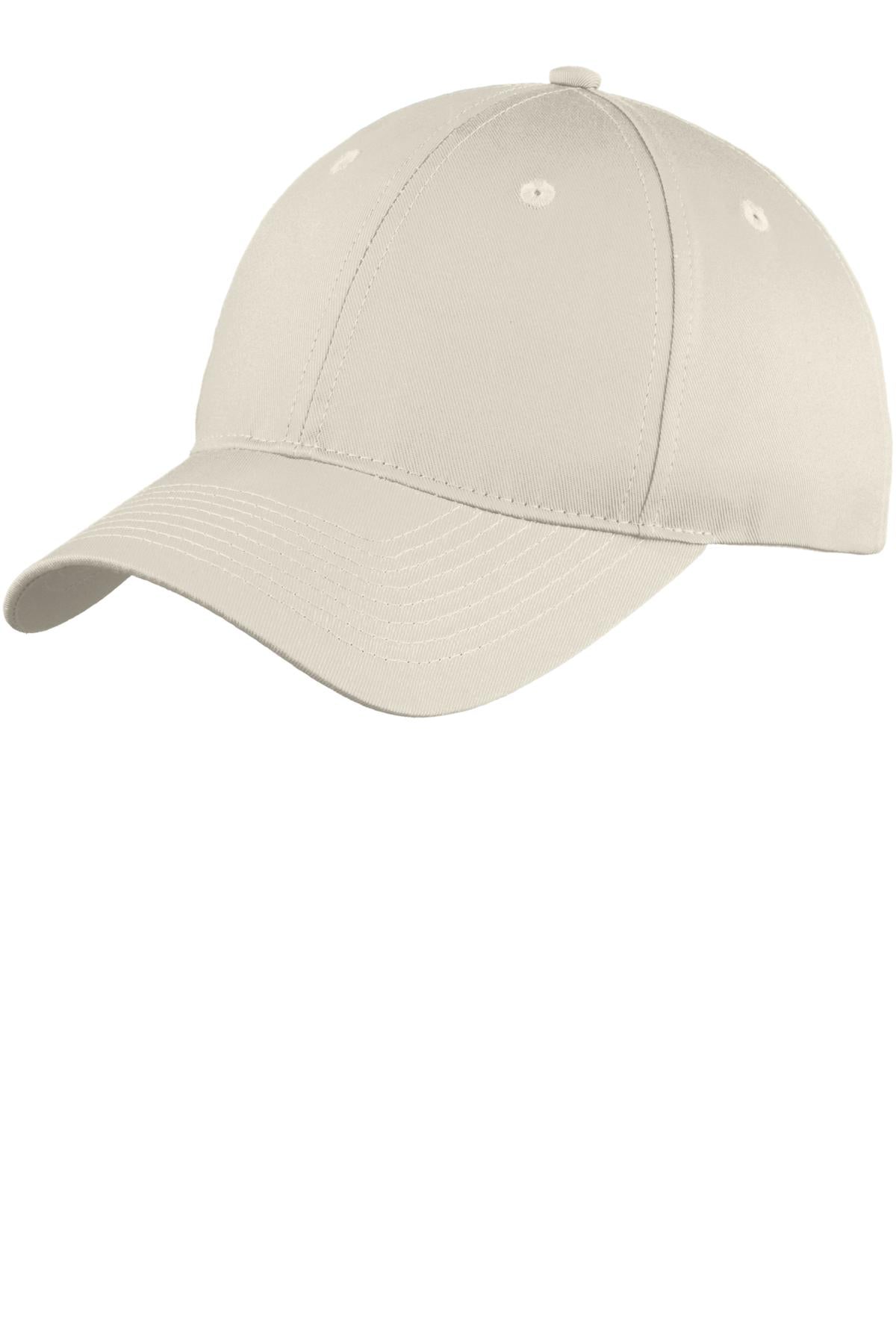 Custom Embroidery or DTF Print - Port Authority ®  Six-Panel Unstructured Twill Cap. C914