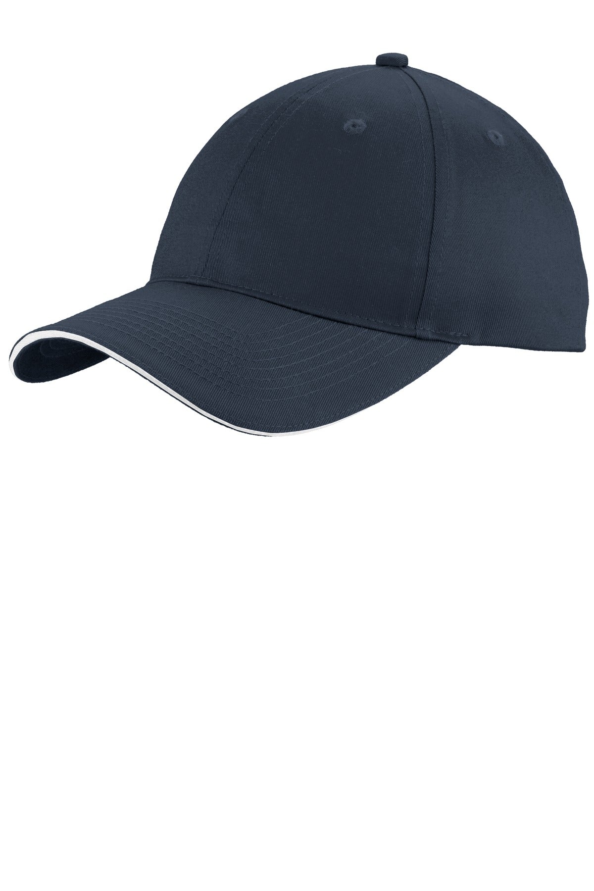 Custom Embroidered - Port & Co ™  Unstructured Sandwich Bill Cap. C919