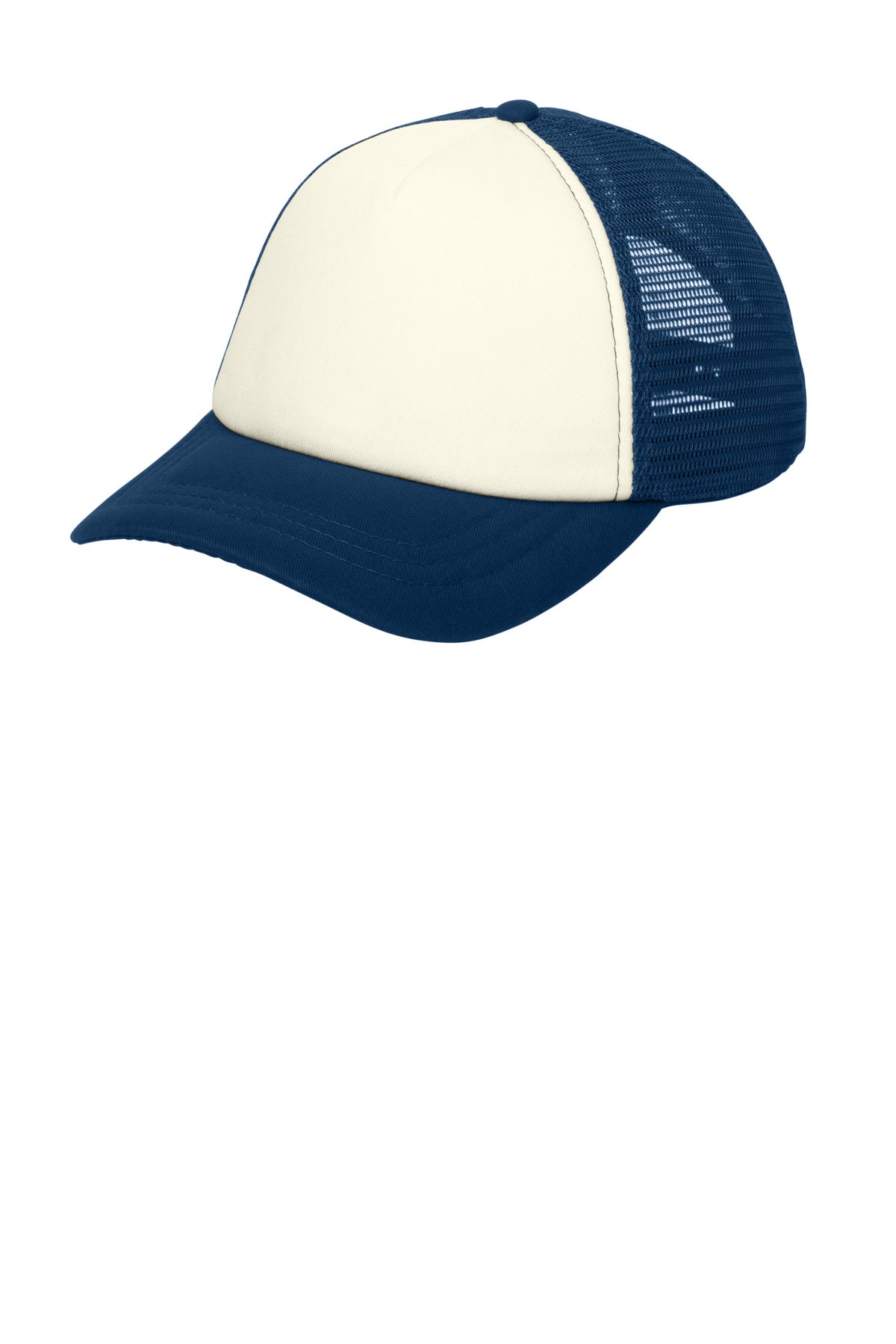 Custom Embroidered - Port Authority  ®  5-Panel Twill Foam Trucker Cap. C936