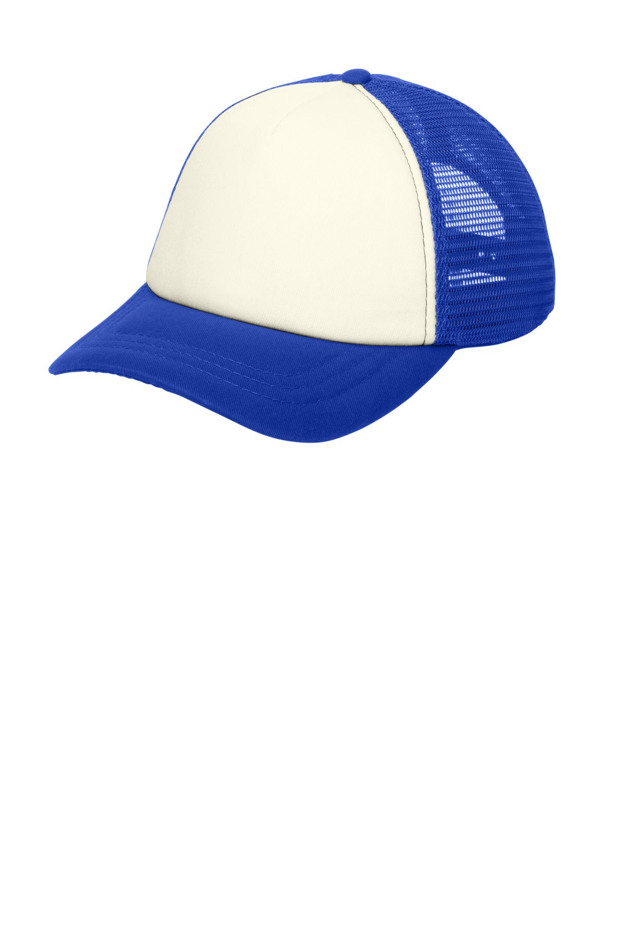 Custom Embroidered - Port Authority  ®  5-Panel Twill Foam Trucker Cap. C936