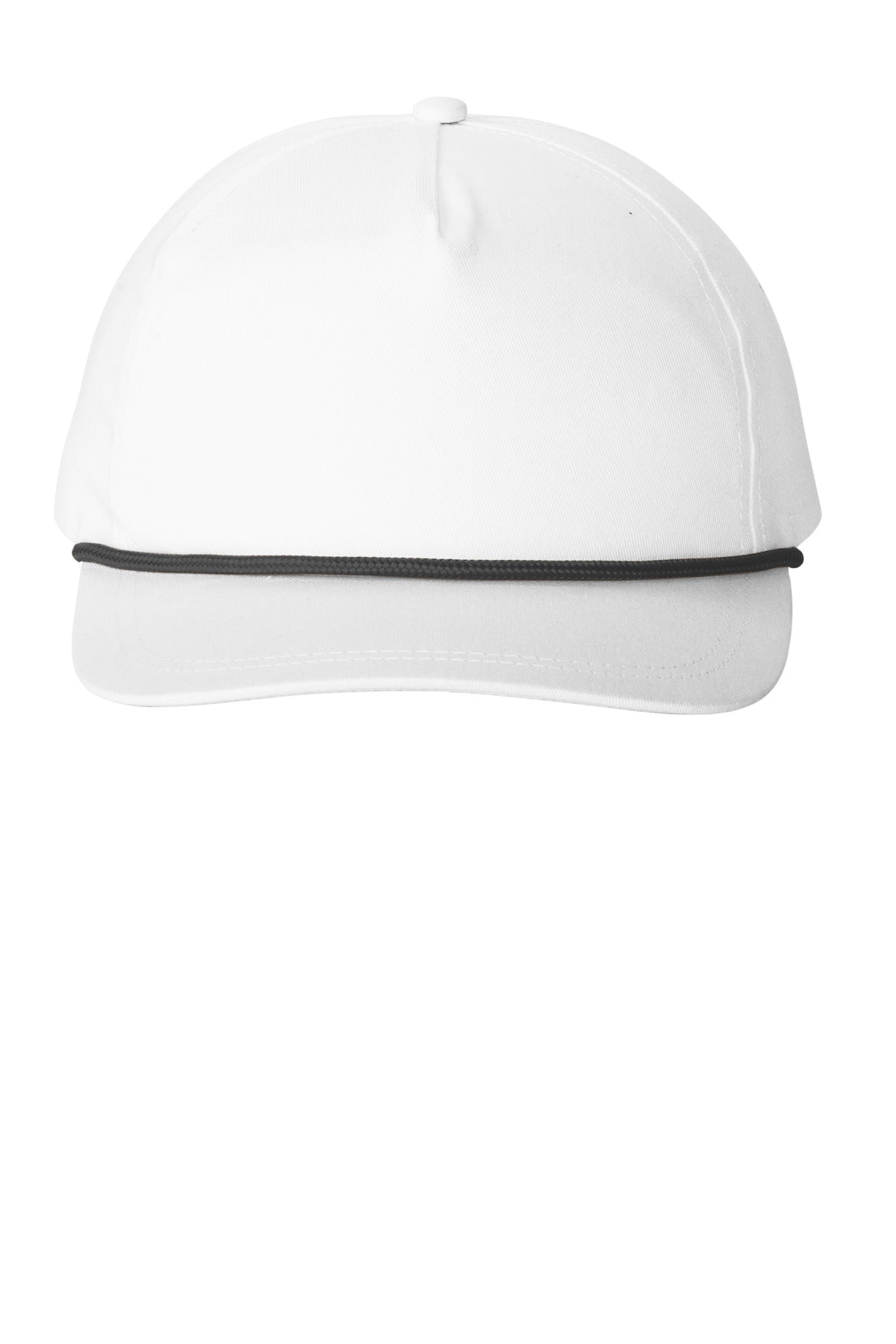 Custom Embroidery or DTF Print - Port Authority ®  Snapback Five-Panel Rope Cap C962