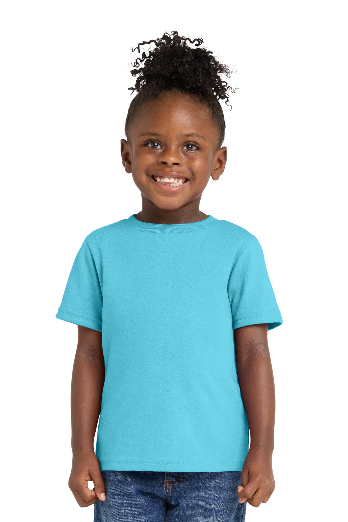 Custom Embroidery or DTF Print - Port & Co ®  Toddler Core Cotton Tee. CAR54T