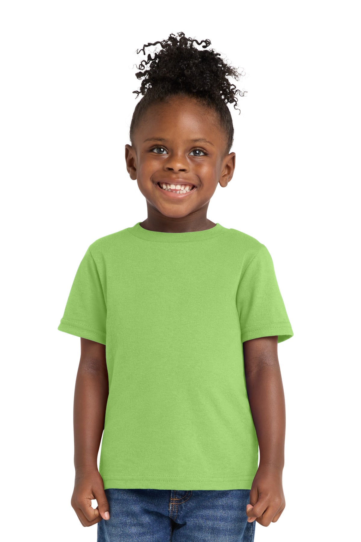 Custom Embroidery or DTF Print - Port & Co ®  Toddler Core Cotton Tee. CAR54T