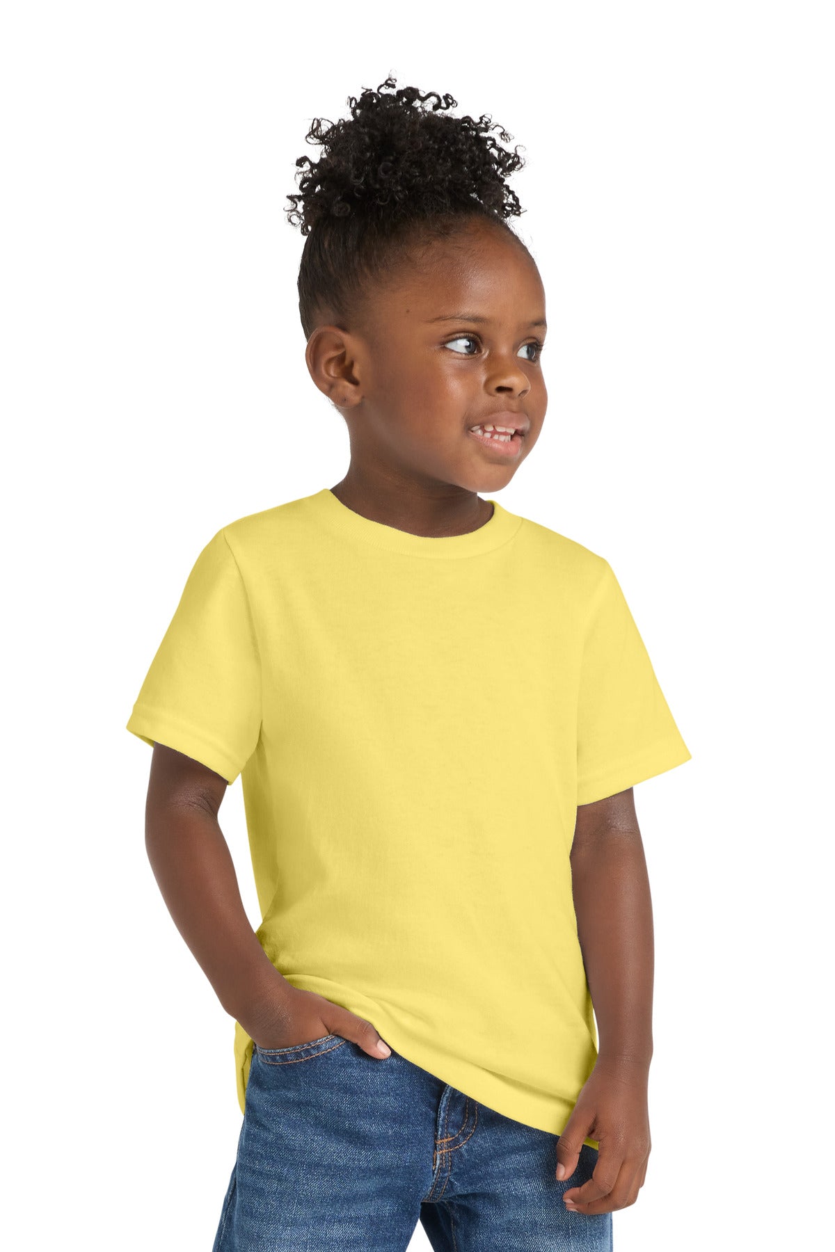 Custom Embroidery or DTF Print - Port & Co ®  Toddler Core Cotton Tee. CAR54T
