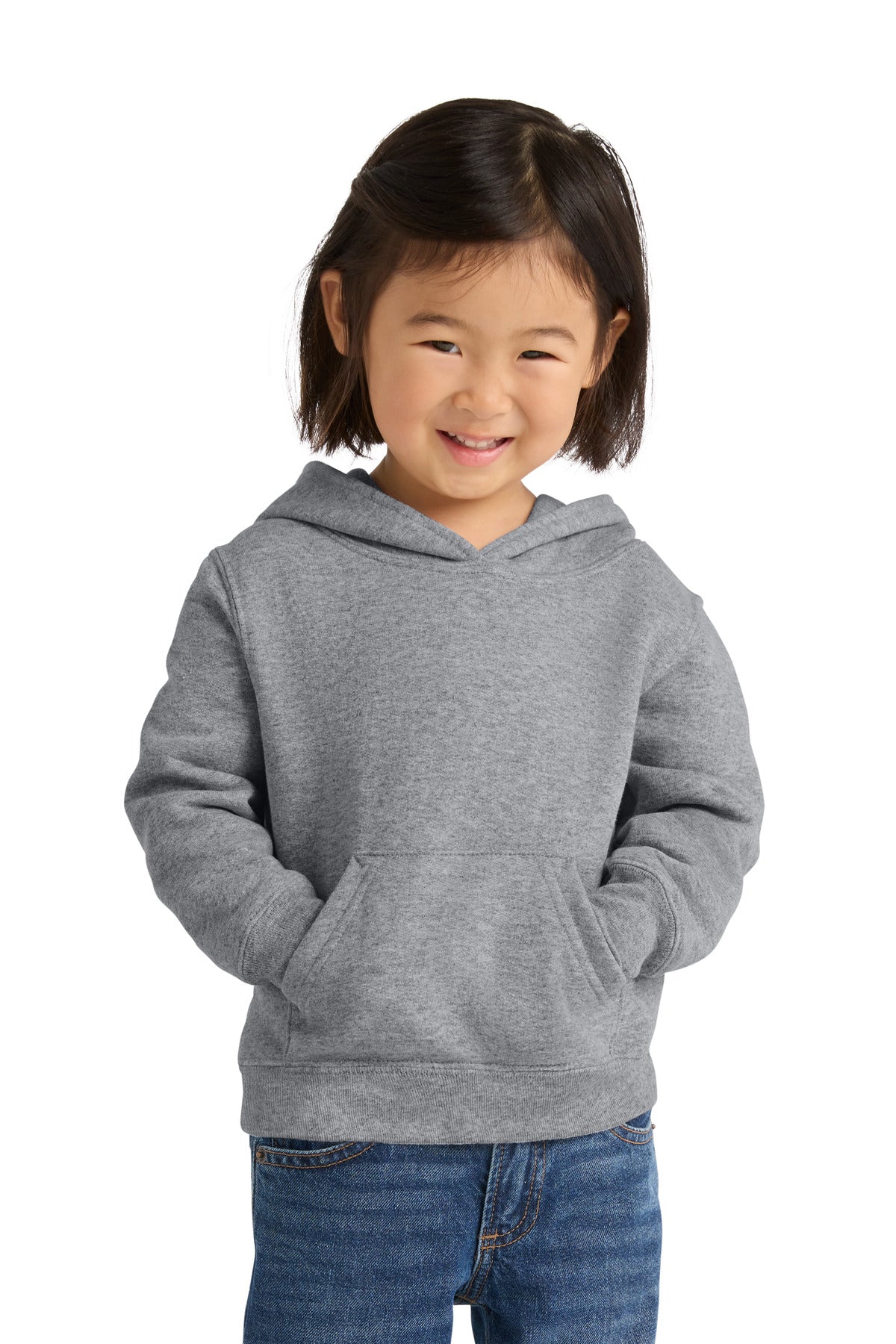 Custom Embroidery or DTF Print - Port & Co ®  Toddler Core Fleece Pullover Hooded Sweatshirt. CAR78TH