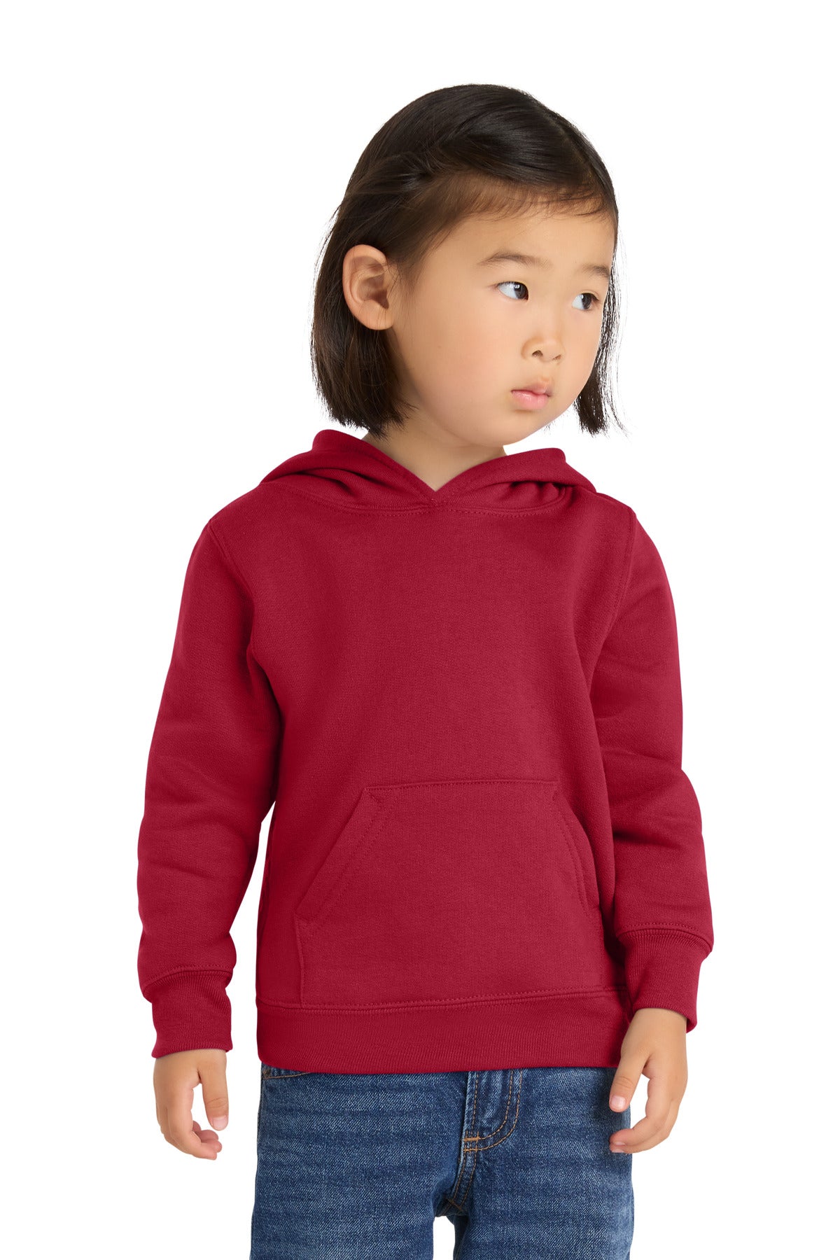 Custom Embroidery or DTF Print - Port & Co ®  Toddler Core Fleece Pullover Hooded Sweatshirt. CAR78TH